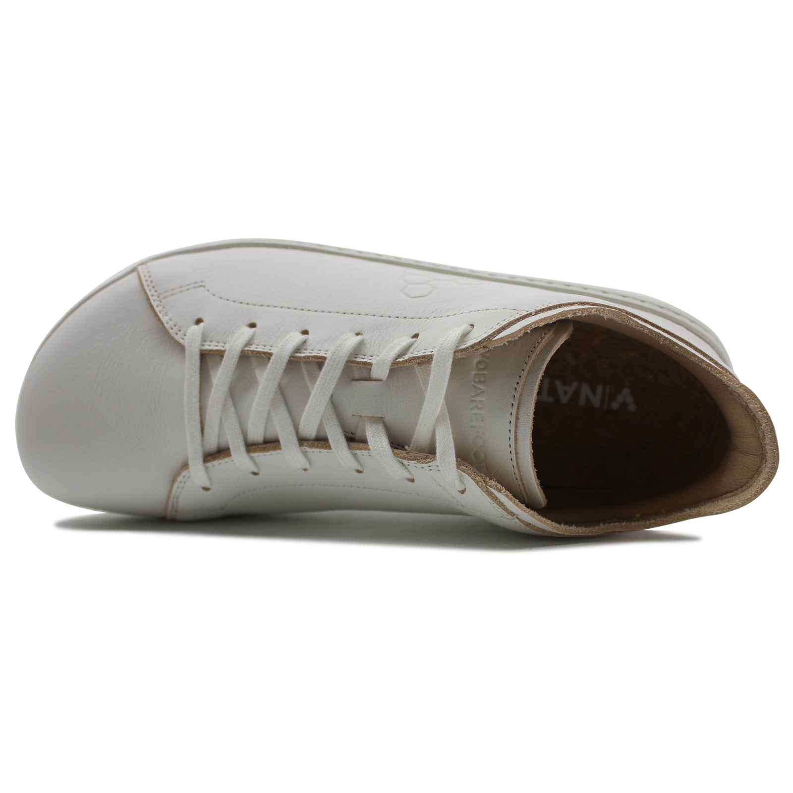 Vivobarefoot Geo Court III 201056-02 Leather Womens Trainers - Bright White - 41#color_bright white