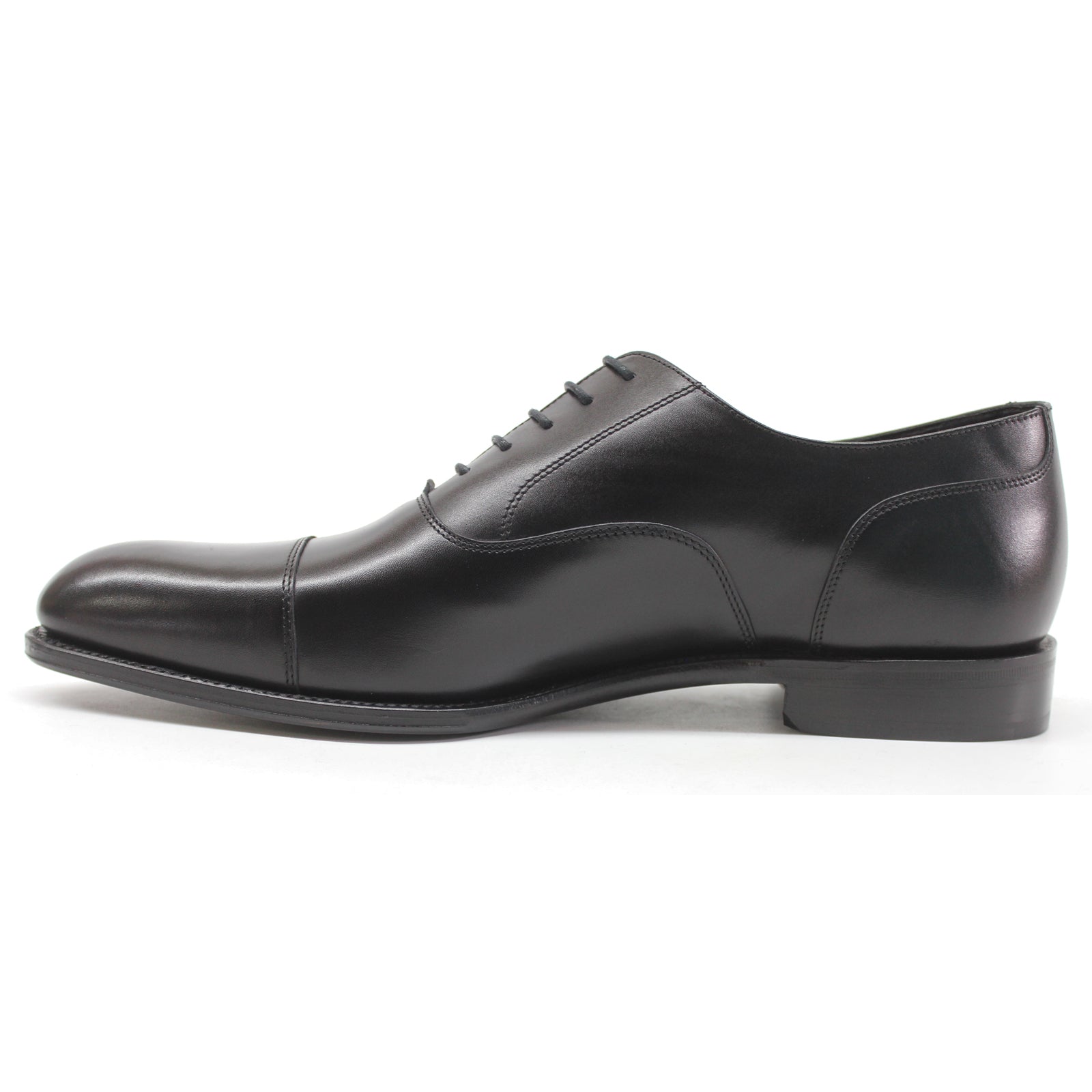 Loake Stonegate ECSTOB Leather Mens Shoes - Carbon Black - 12#color_carbon black