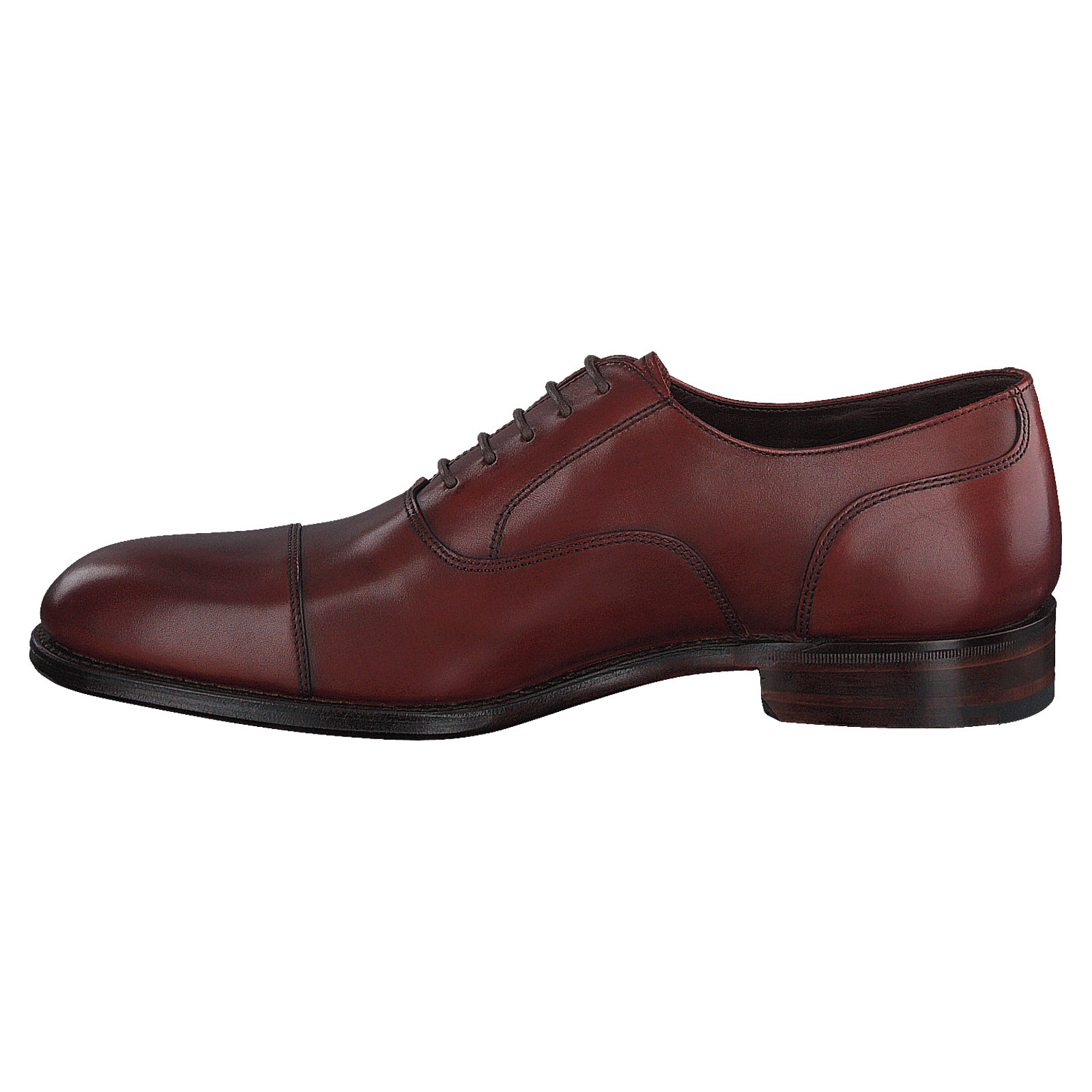 Loake Stonegate ECSTOM Leather Mens Shoes - Seared Mahogany - 8#color_seared mahogany