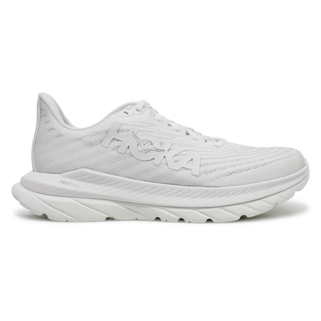 Hoka One One Mach 5 Textile Womens Sneakers#color_white white
