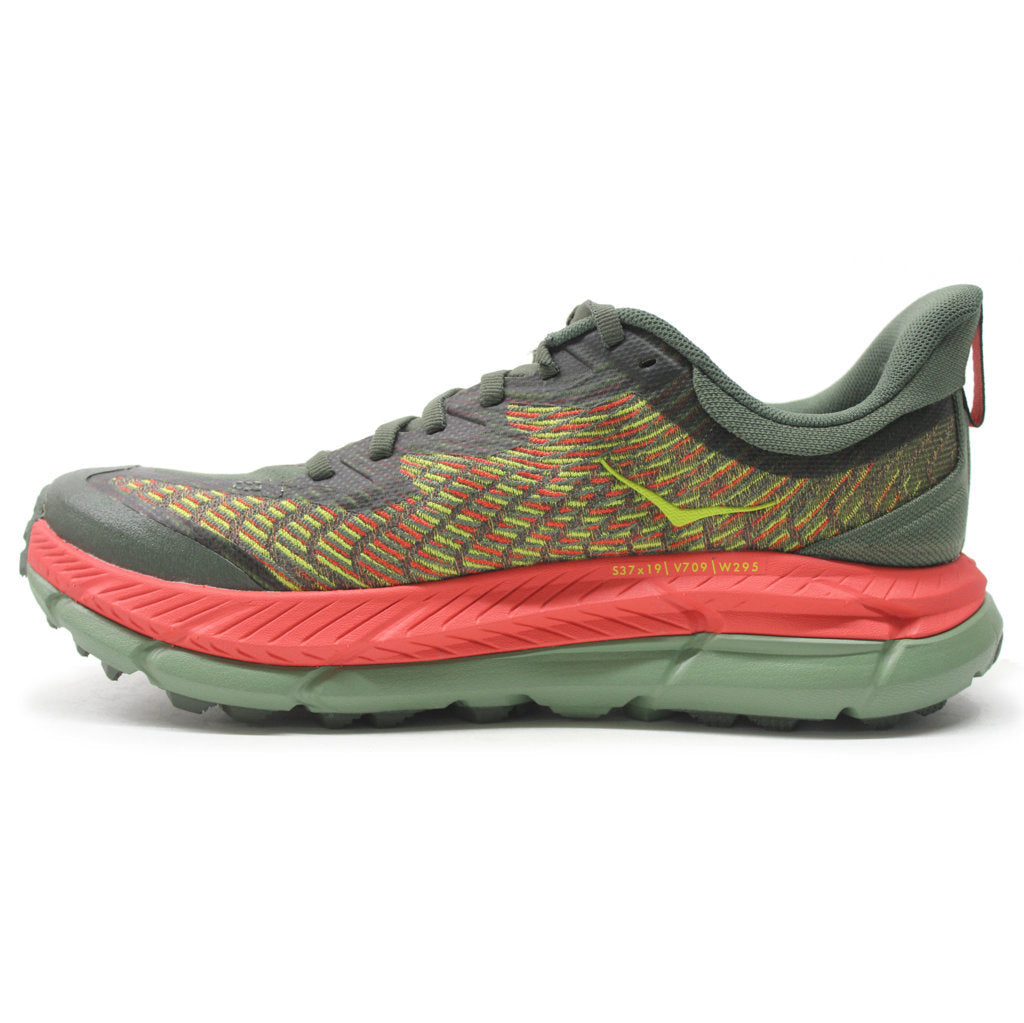 Hoka One One Mafate Speed 4 Textile Synthetic Mens Sneakers#color_thyme fiesta