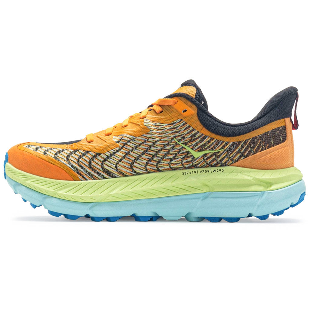 Hoka One One Mafate Speed 4 Textile Synthetic Mens Sneakers#color_solar flare lettuce