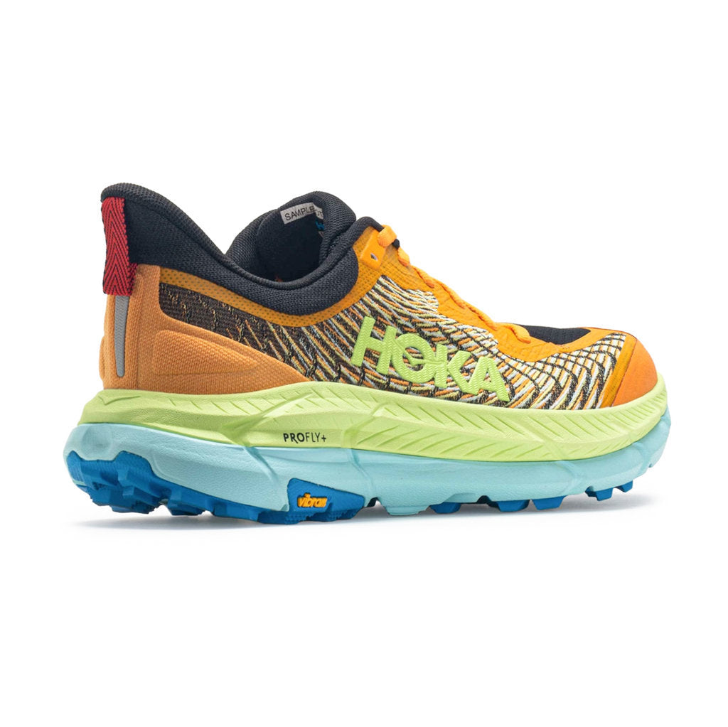 Hoka One One Mafate Speed 4 Textile Synthetic Mens Sneakers#color_solar flare lettuce