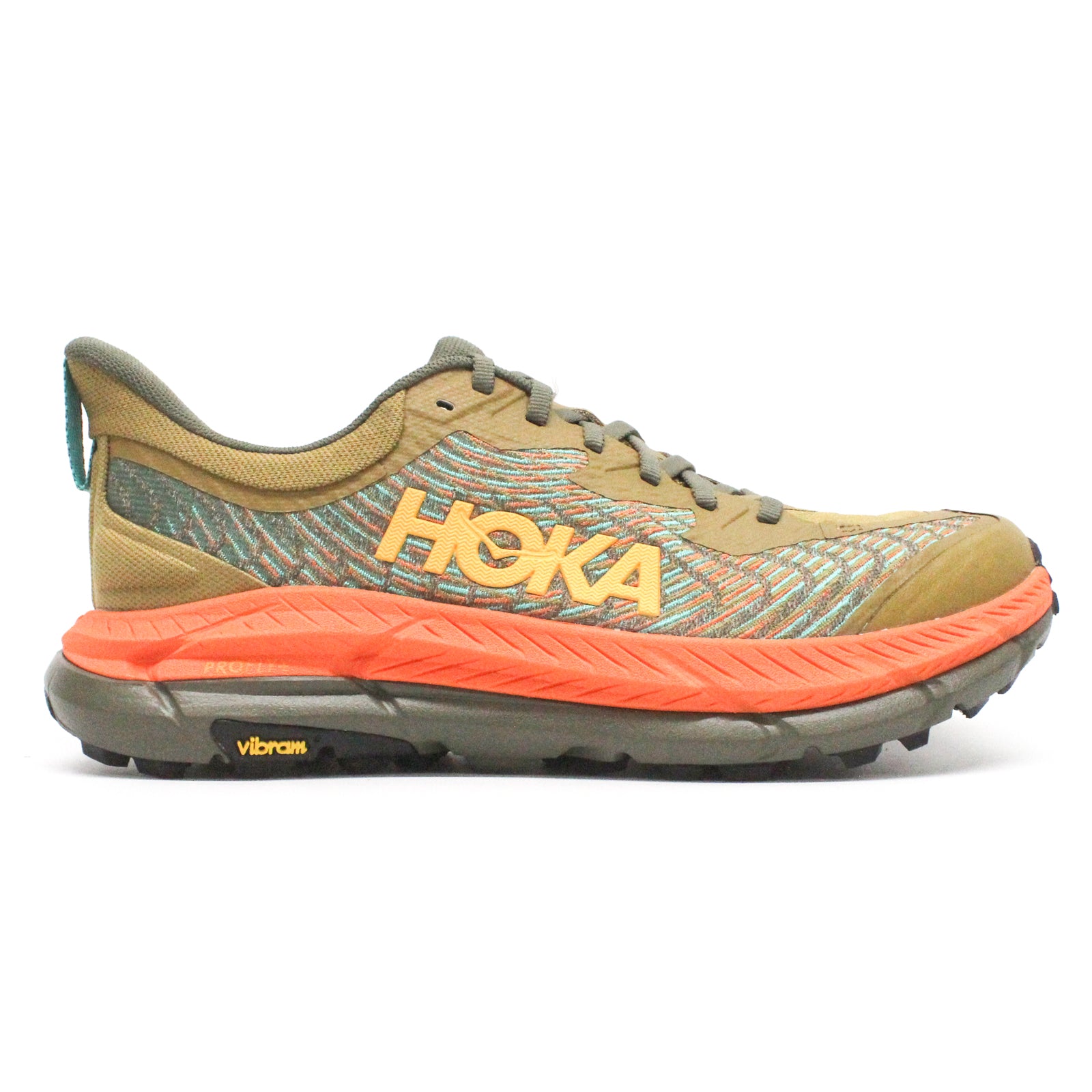 Hoka Mafate Speed 4 Mesh Men's Running Shoes#color_antique olive squash