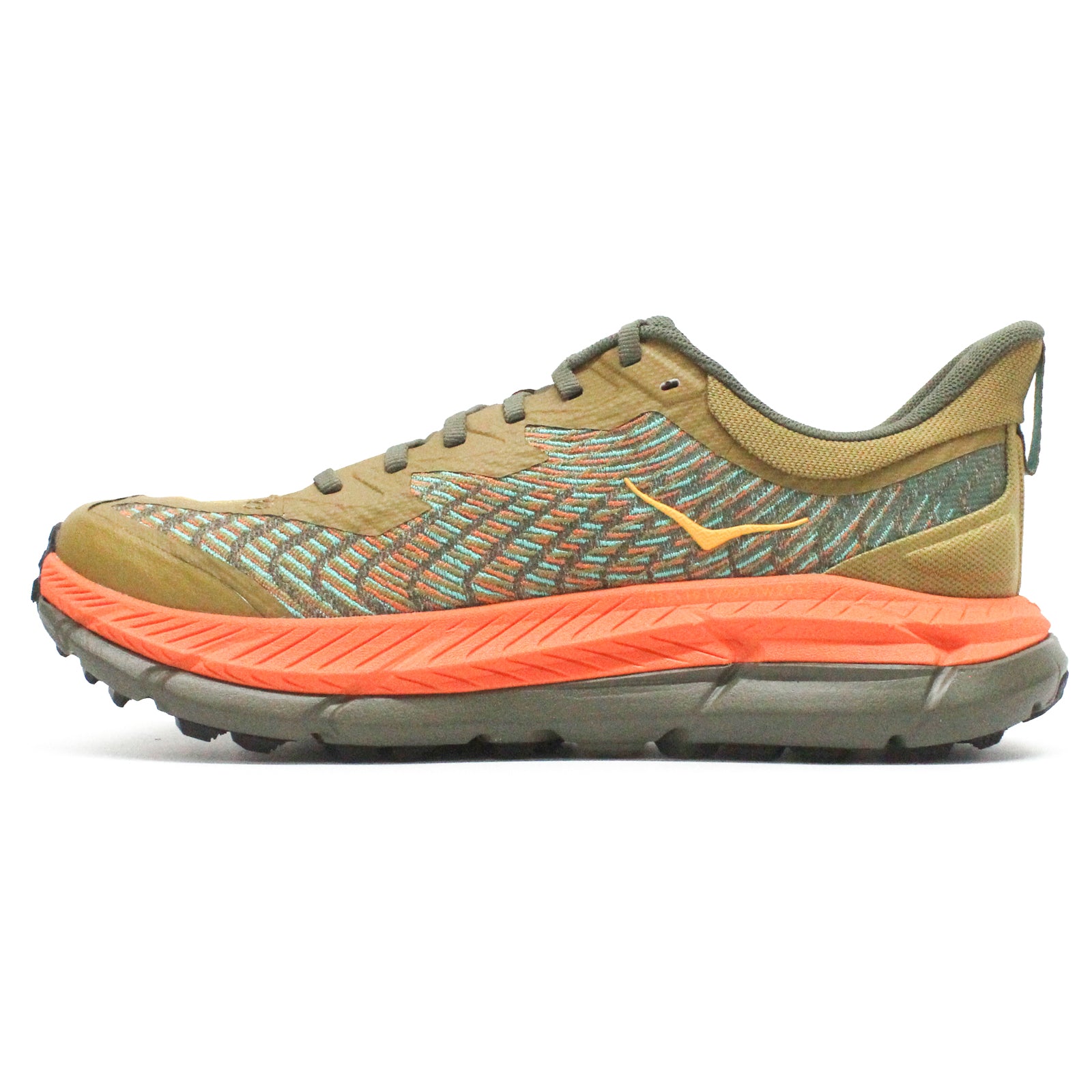 Hoka Mafate Speed 4 Mesh Men's Running Shoes#color_antique olive squash