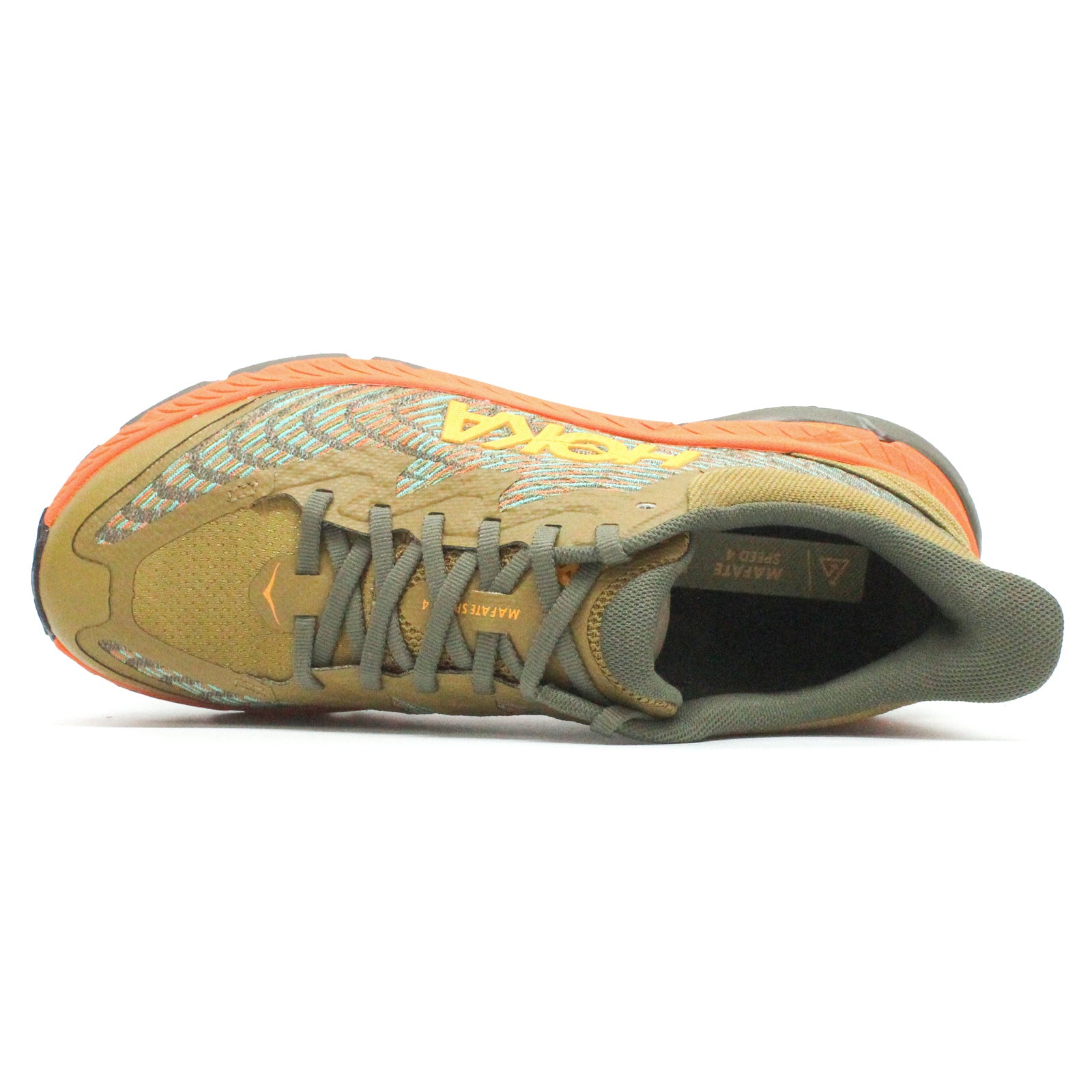 Hoka Mafate Speed 4 Mesh Men's Running Shoes#color_antique olive squash