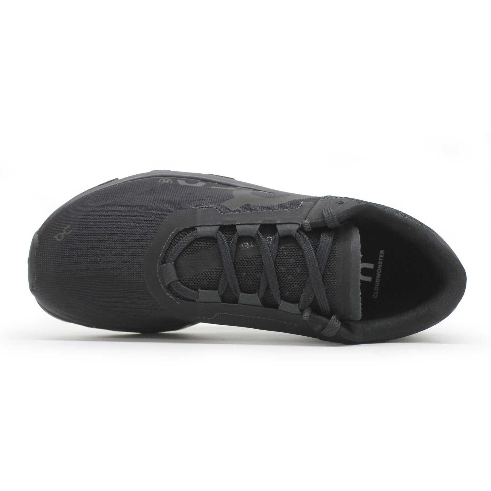 On Cloudmonster Textile Synthetic Mens Trainers#color_all black