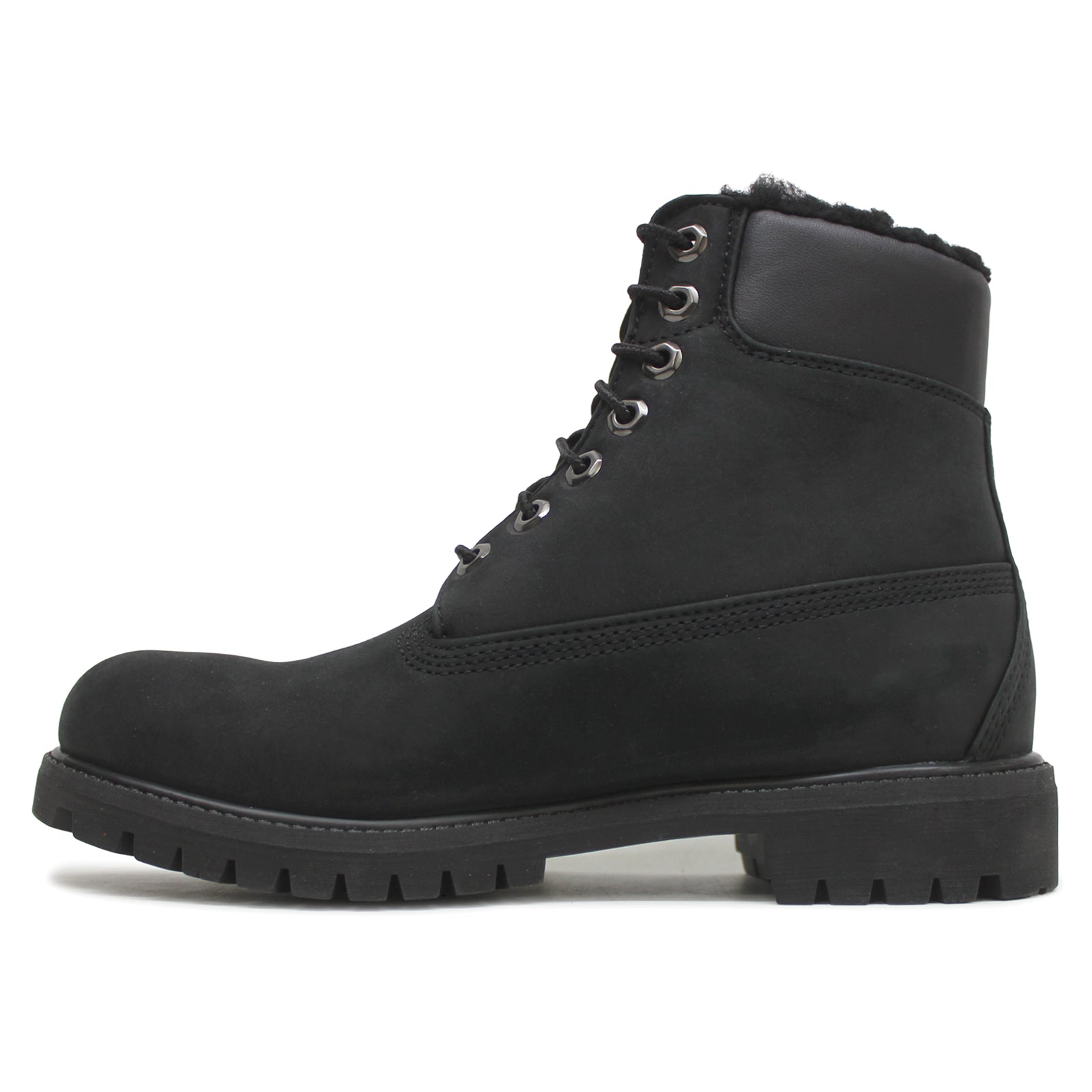 Timberland Premium 6 Inch Warmlined 0A2E2P-001 Nubuck Mens Boots - Black - 45#color_black