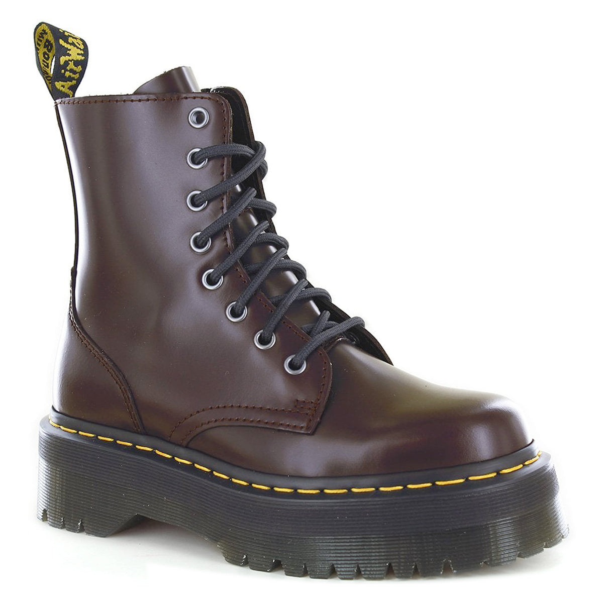 Dr. Martens Jadon 27311626 Smooth Leather Unisex Boots - Burgundy - 6#color_burgundy