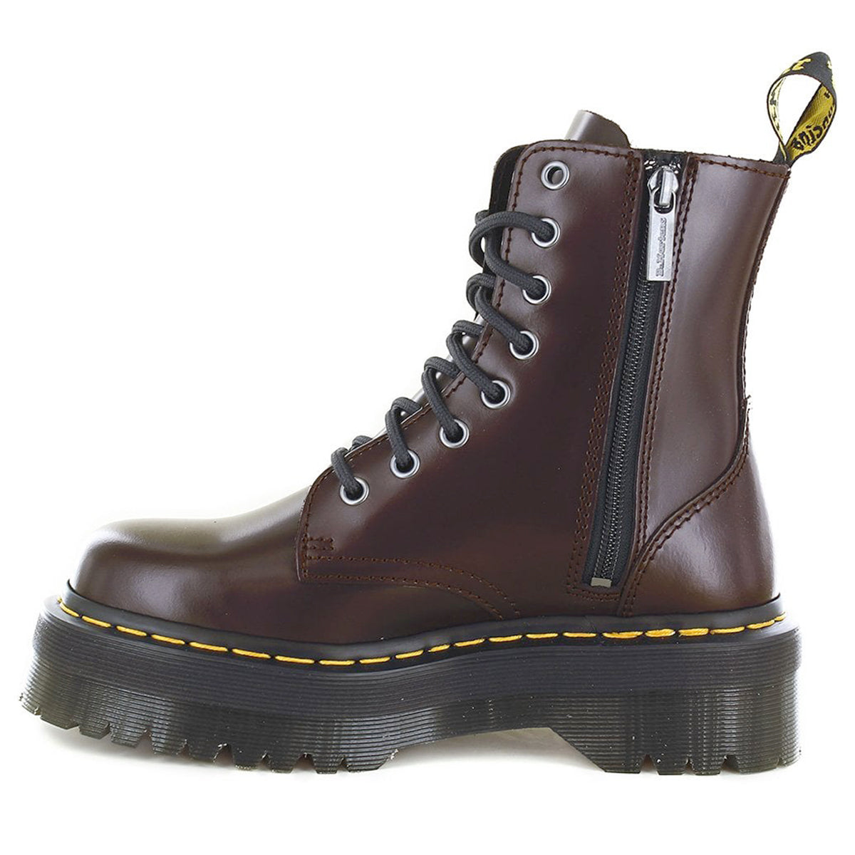 Dr. Martens Jadon 27311626 Smooth Leather Unisex Boots - Burgundy - 6#color_burgundy