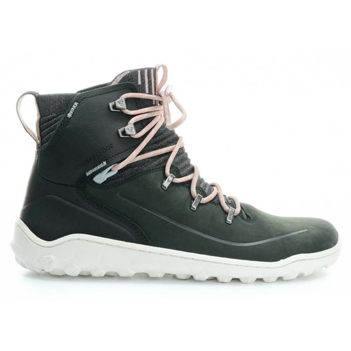 Vivobarefoot Tracker Decon FG2 209164-09 Leather Womens Boots - Obsidian Misty Rose - 38#color_obsidian misty rose