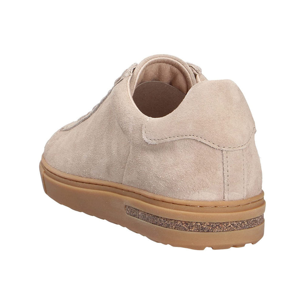 Birkenstock Bend Low Suede Leather Unisex Sneakers#color_sandcastle