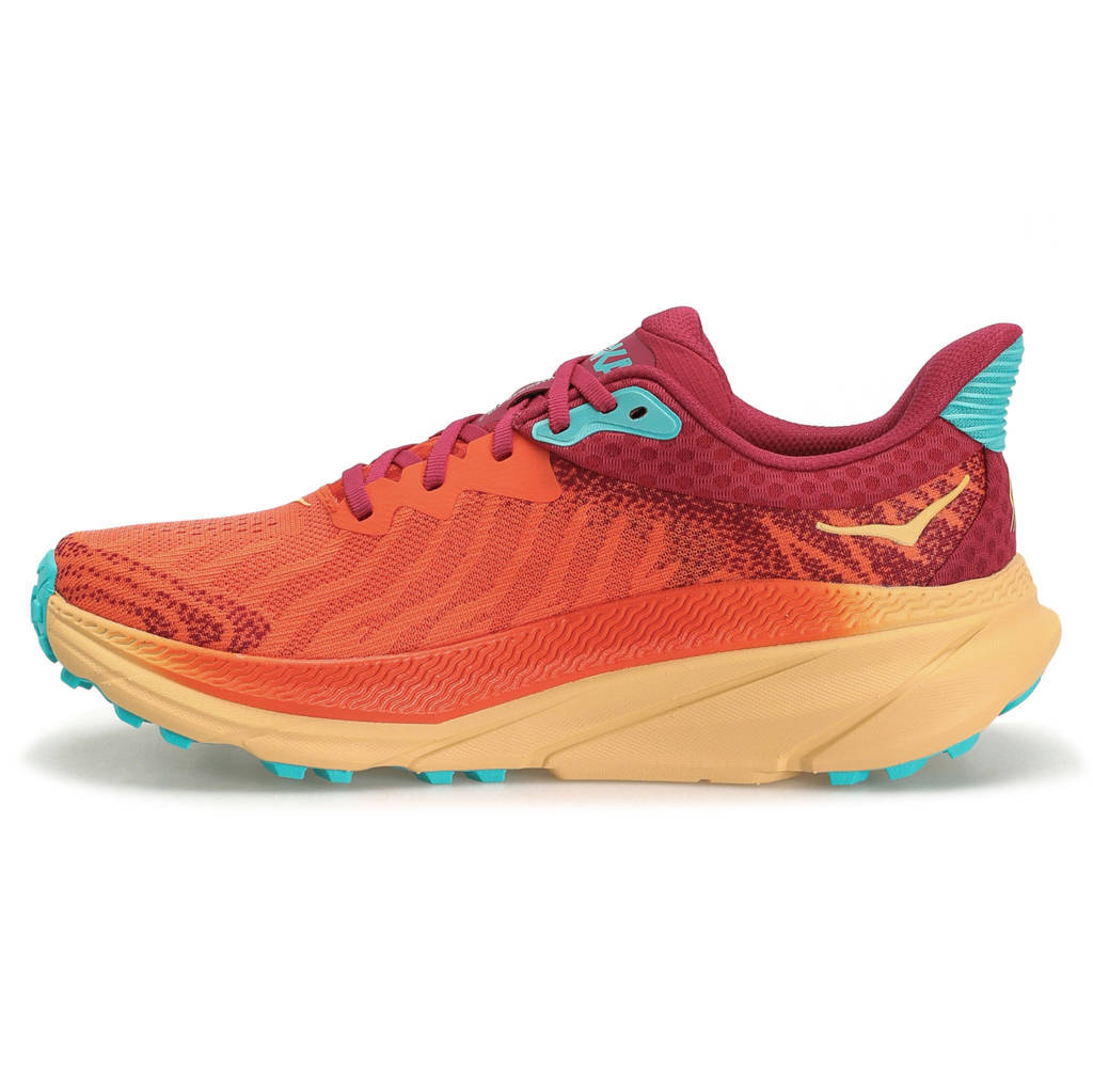 Hoka One One Challenger ATR 7 Textile Womens Sneakers#color_flame cherries jubilee