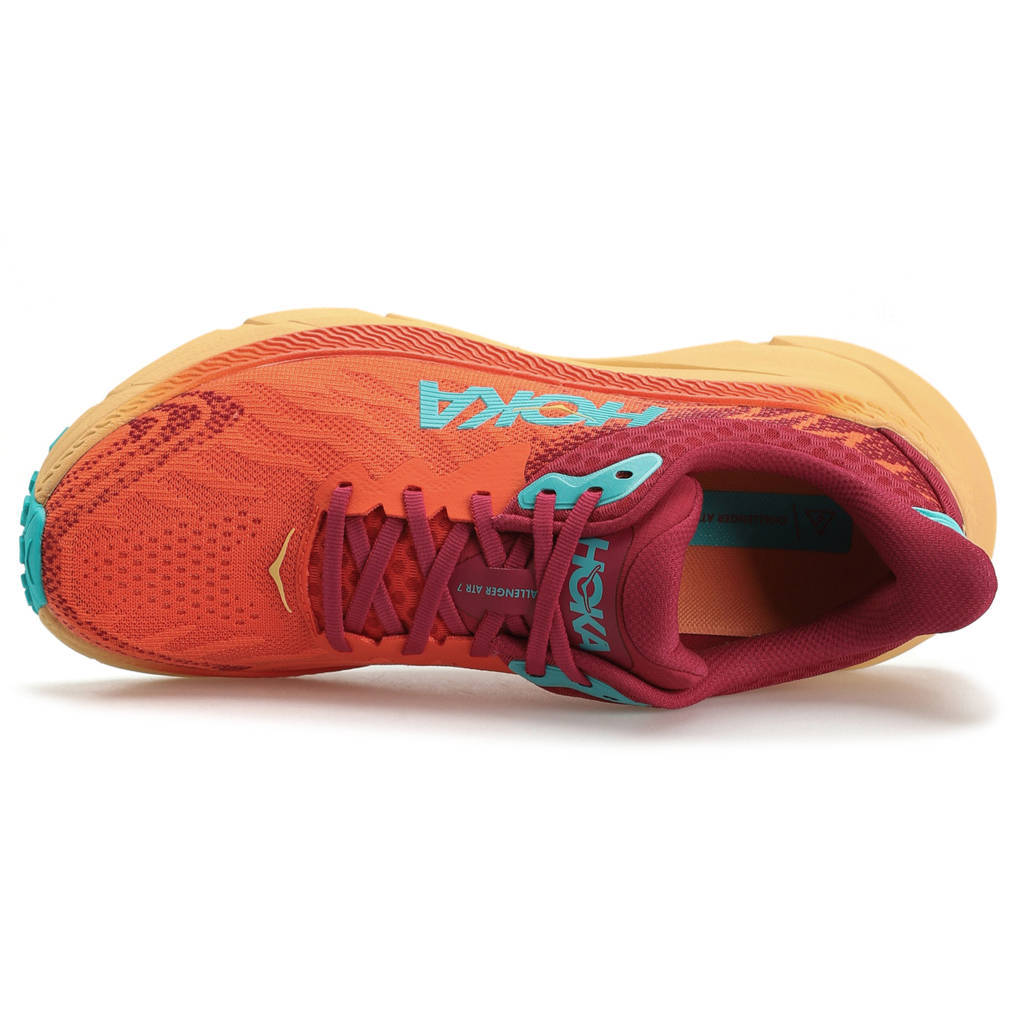 Hoka One One Challenger ATR 7 Textile Womens Sneakers#color_flame cherries jubilee