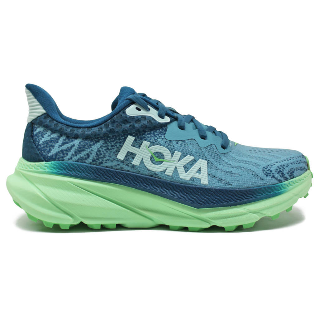 Hoka One One Challenger ATR 7 Textile Womens Sneakers#color_ocean mist lime glow