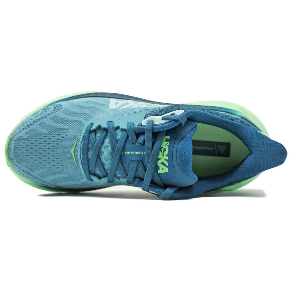 Hoka One One Challenger ATR 7 Textile Womens Sneakers#color_ocean mist lime glow