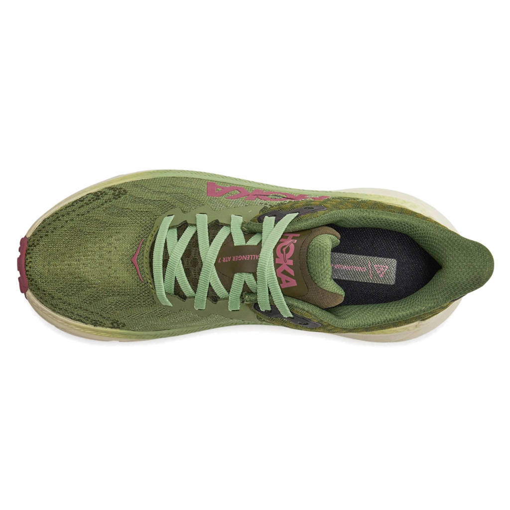 Hoka One One Challenger ATR 7 Textile Womens Sneakers#color_forest floor beet root