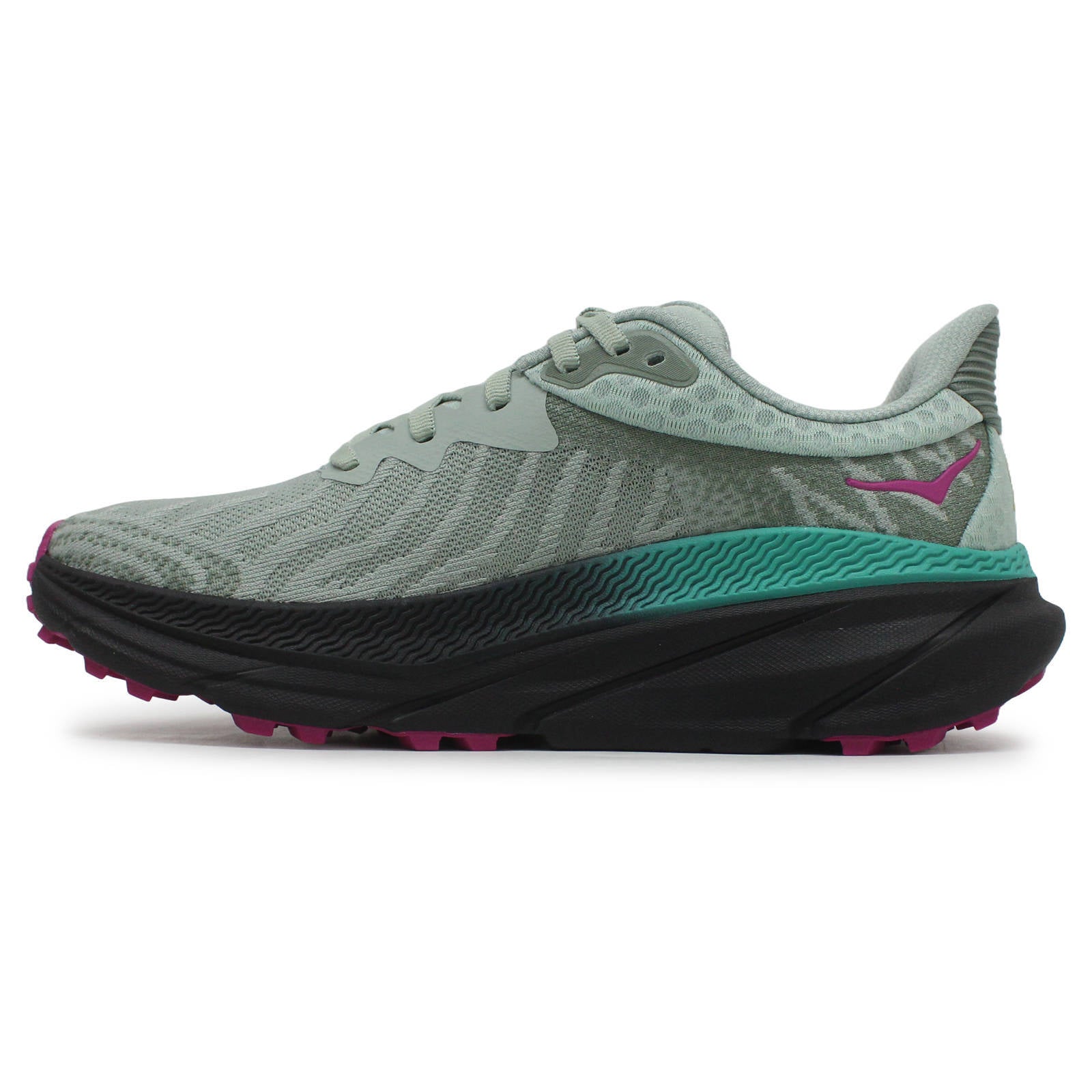 Hoka One One Challenger ATR 7 Textile Womens Trainers#color_aloe vera black