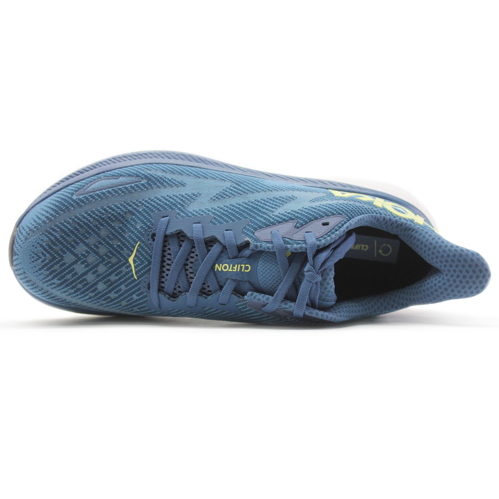 Hoka Clifton 9 1127895-MOBS Textile Mens Trainers - Midnight Ocean Blue Steel - 10.5#color_midnight ocean blue steel