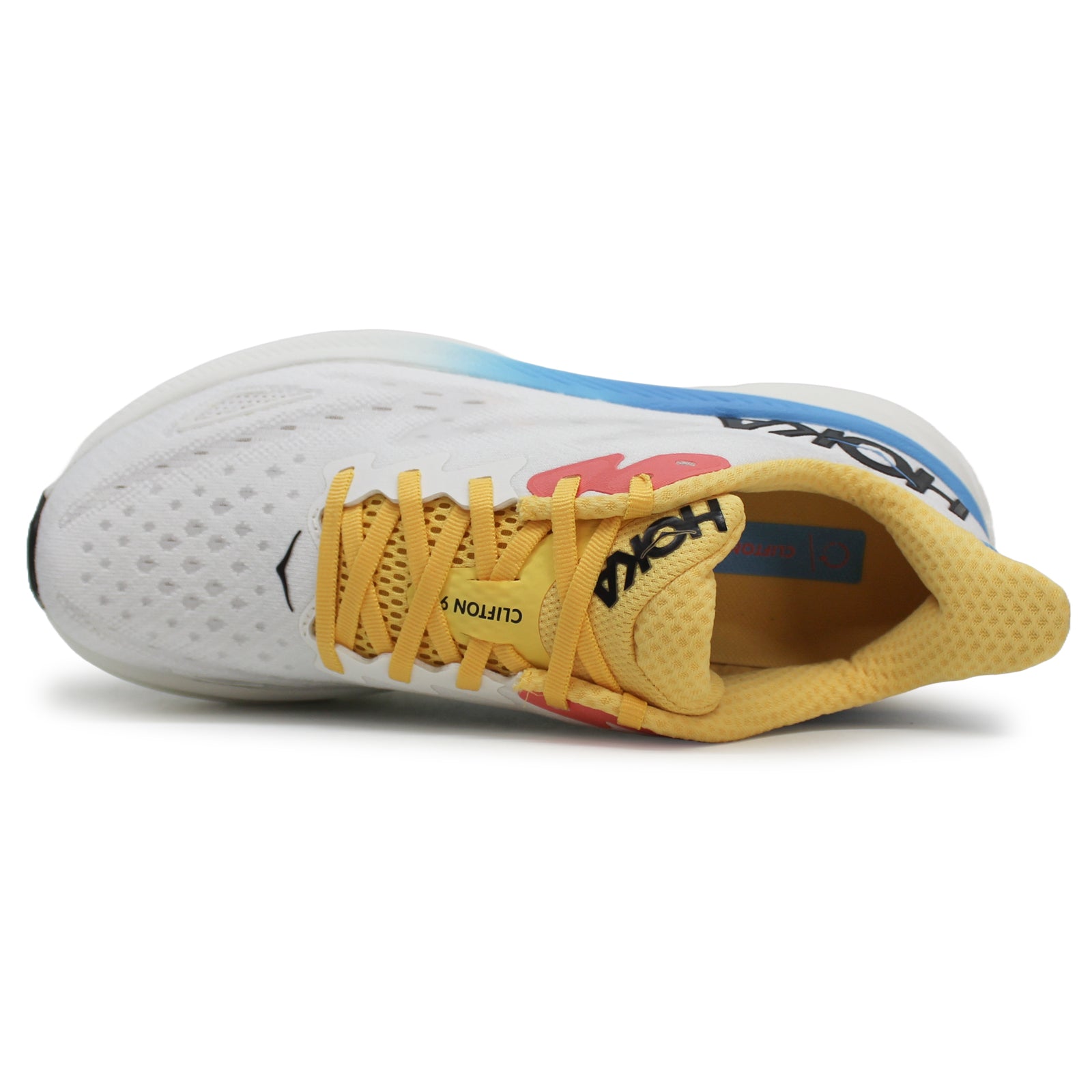 Hoka Clifton 9 Textile Womens Trainers#color_blanc de blanc swim day