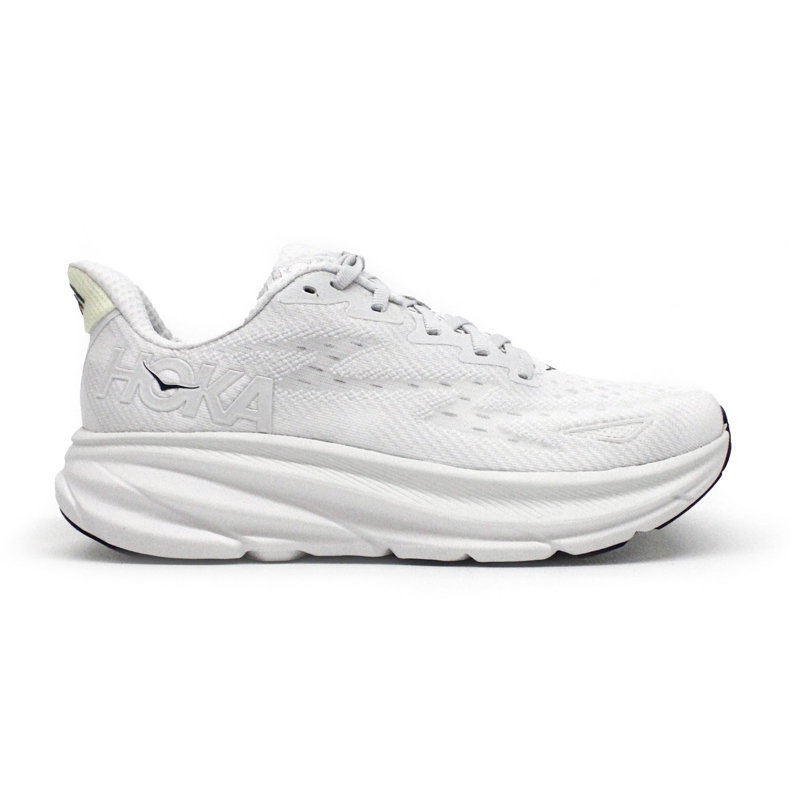 Hoka Clifton 9 Textile Womens Trainers#color_cosmic grey white