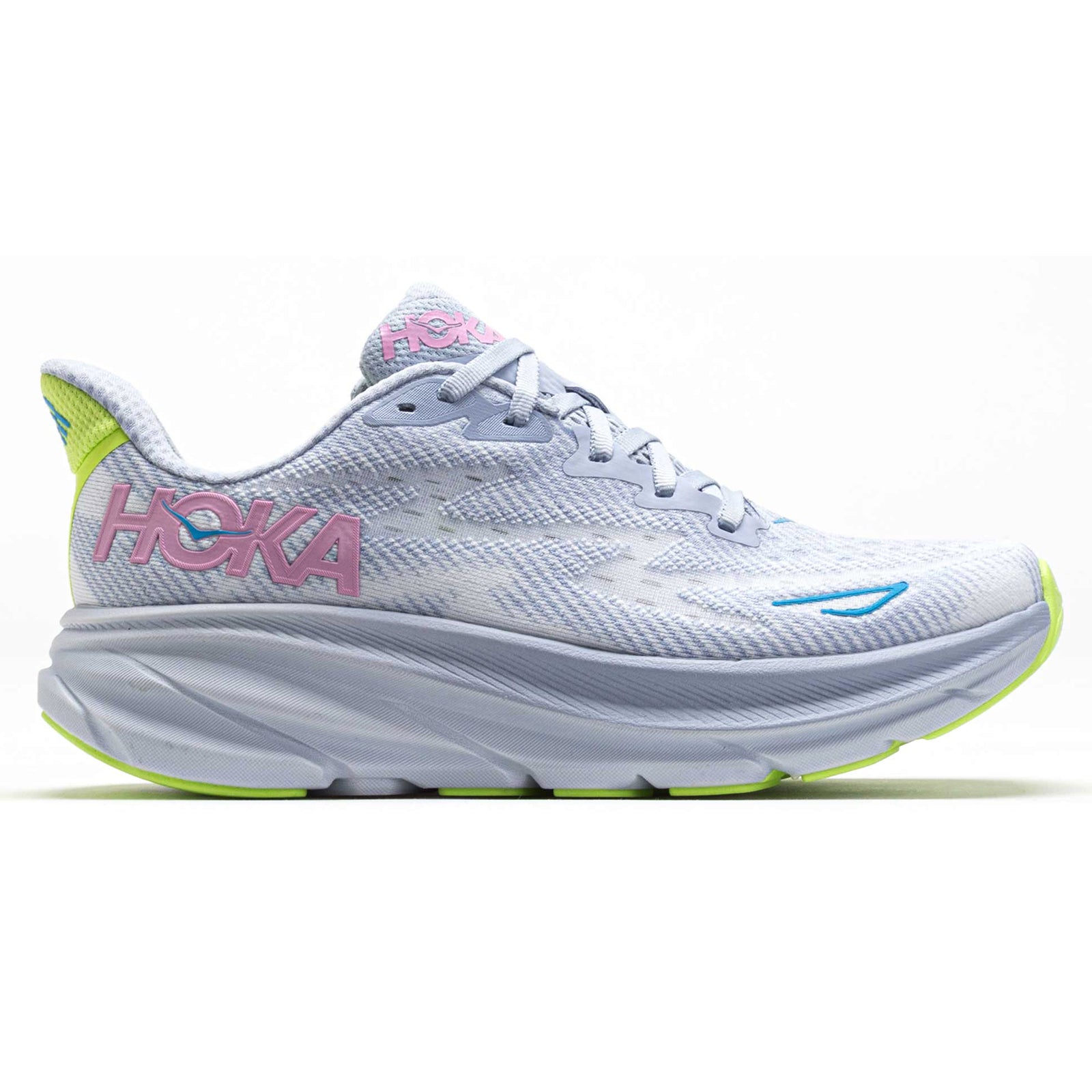 Hoka Clifton 9 Textile Womens Trainers#color_gull sea ice