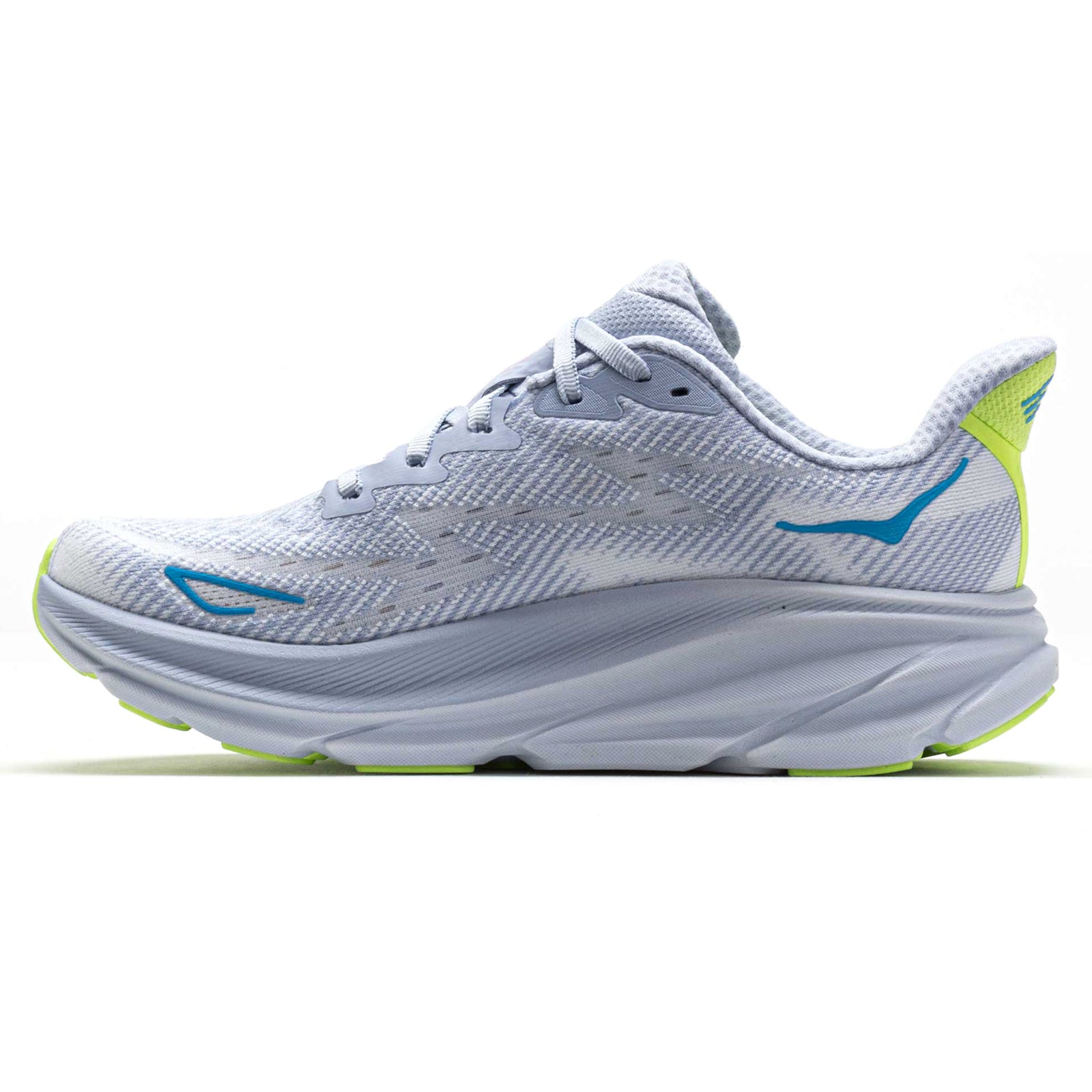 Hoka Clifton 9 Textile Womens Trainers#color_gull sea ice