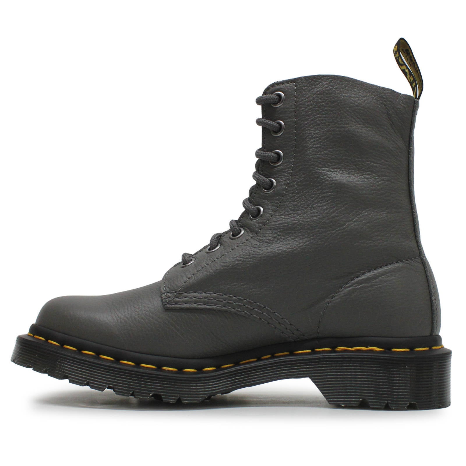 Dr. Martens 1460 Pascal Virginia Leather Women's Ankle Boots#color_Gunmetal