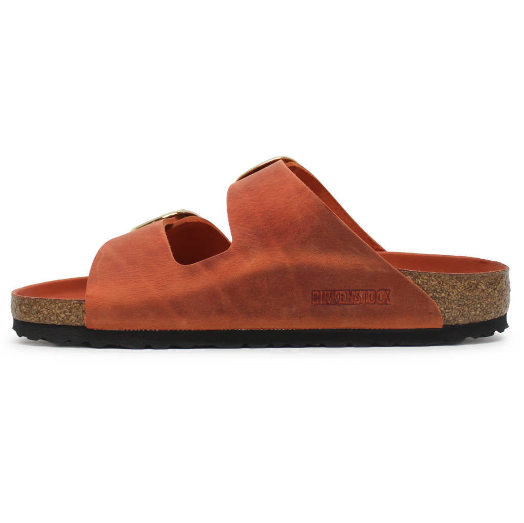 Birkenstock Arizona Big Buckle Oiled Leather Unisex Sandals#color_burnt orange