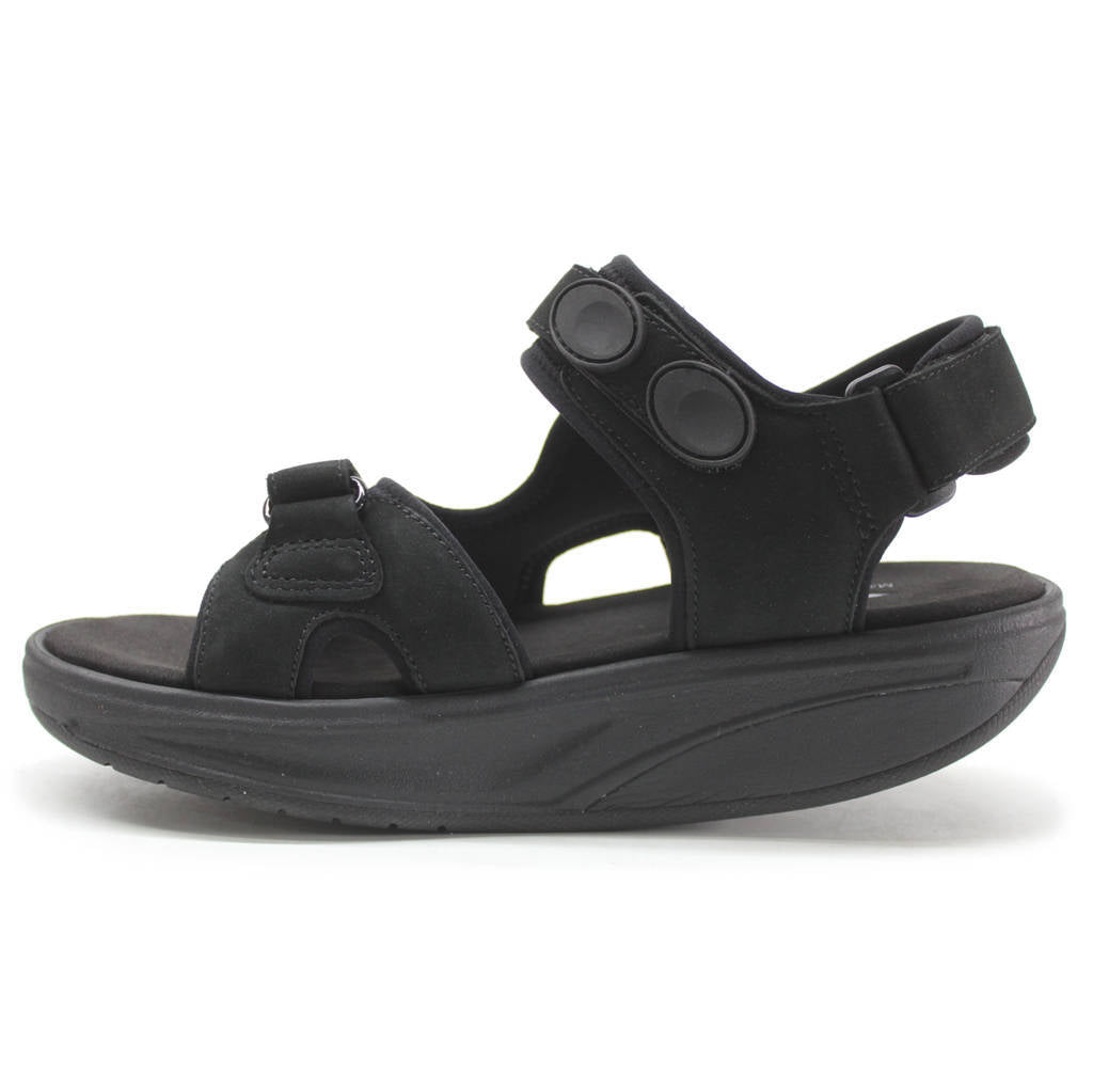 MBT Kisumu Classic Nubuck Womens Sandals#color_black