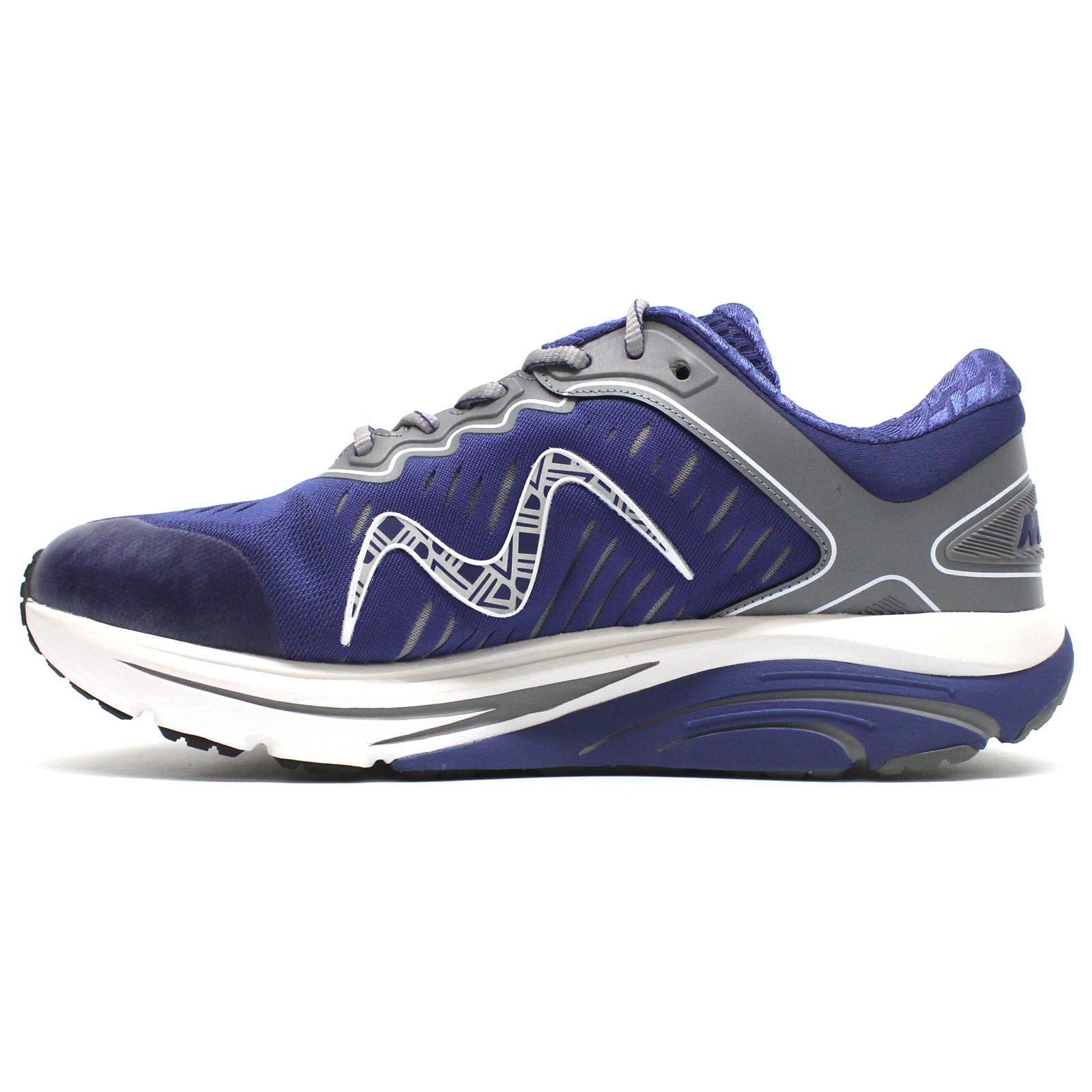 MBT 2000 II Leather Textile Mens Trainers#color_navy