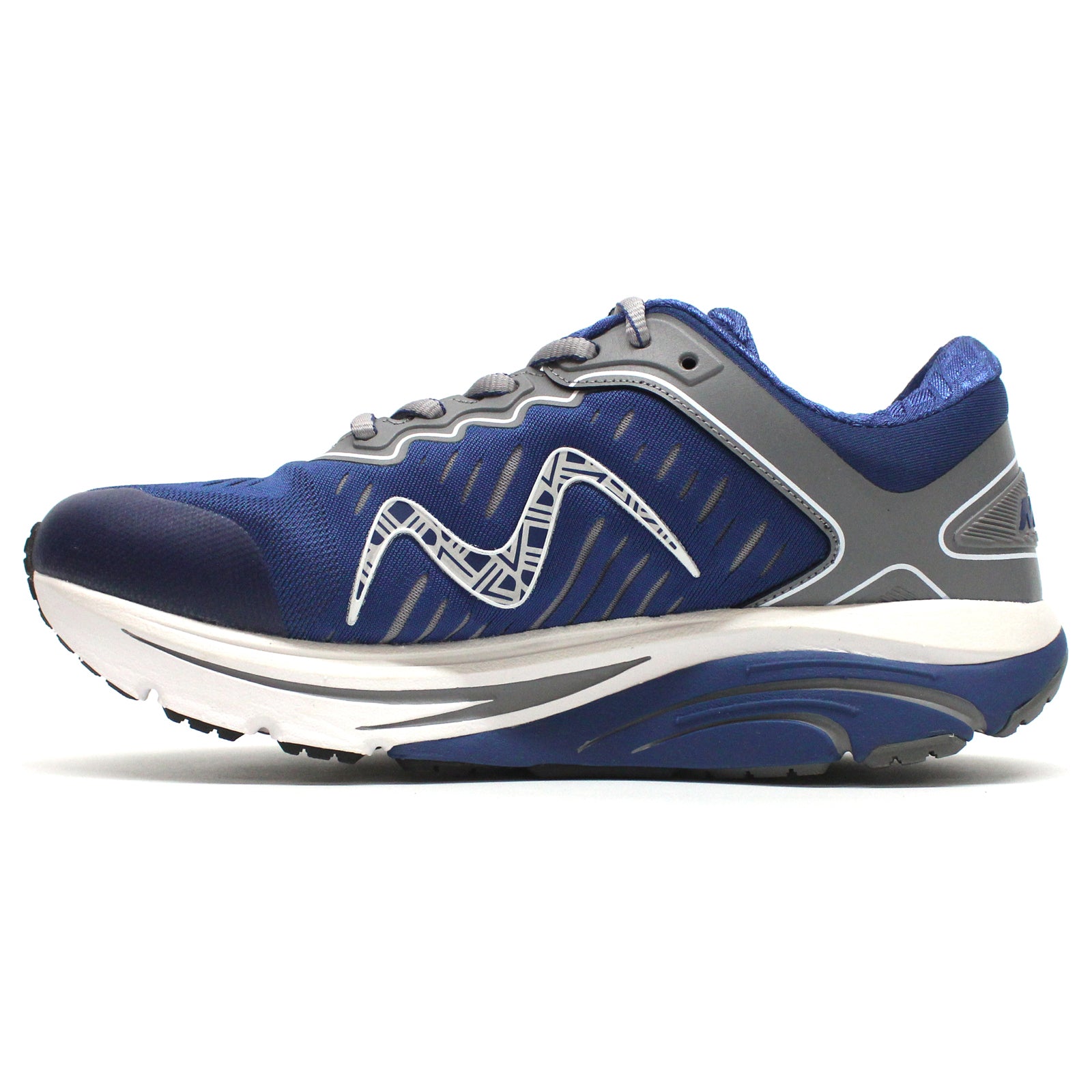 MBT 2000 II Leather Textile Womens Trainers#color_navy