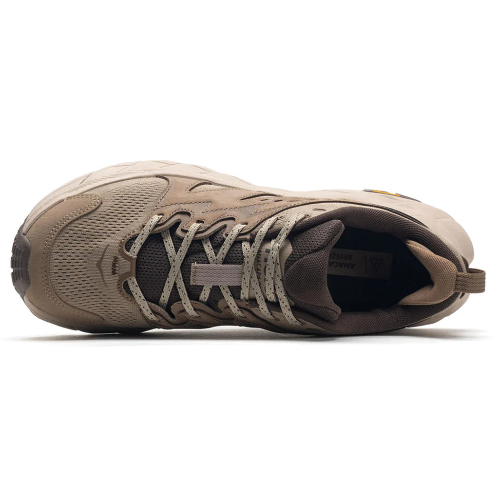 Hoka One One Anacapa Breeze Low Synthetic Textile Men's Low-Top Sneakers#color_dune oxford tan