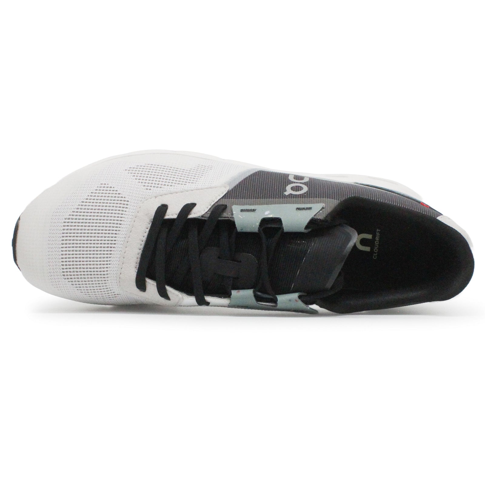 On Cloudrift Textile Synthetic Mens Trainers#color_white asphalt