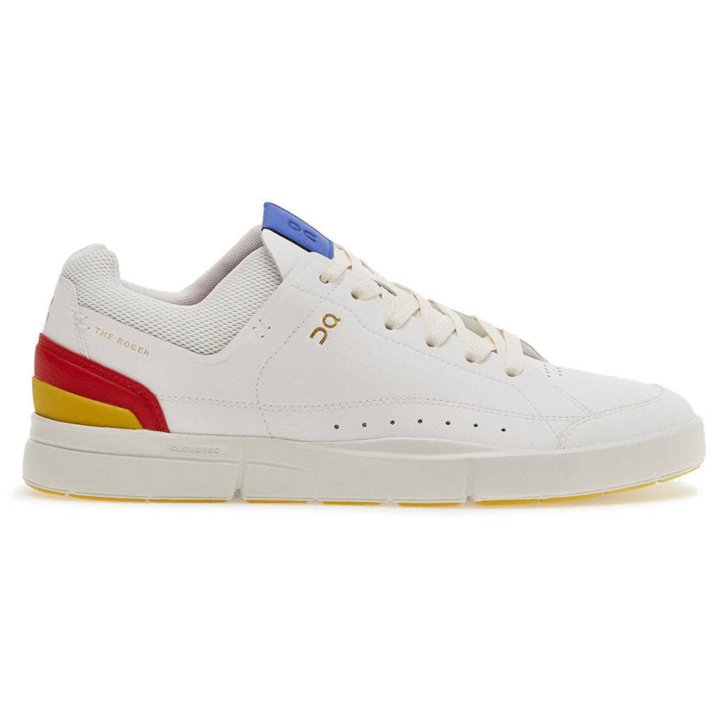 On Running The Roger Centre Court Synthetic Leather Men's Low-Top Sneakers#color_white mustard