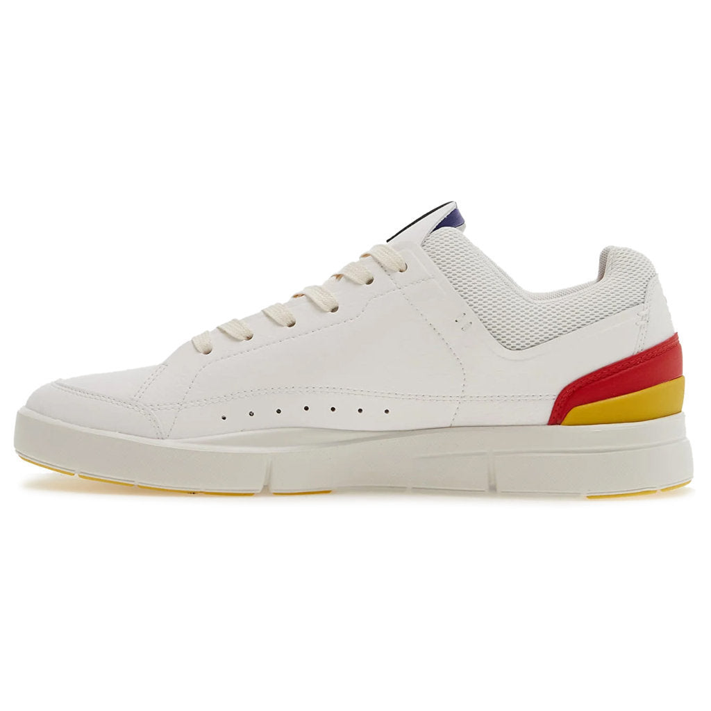 On Running The Roger Centre Court Synthetic Leather Men's Low-Top Sneakers#color_white mustard