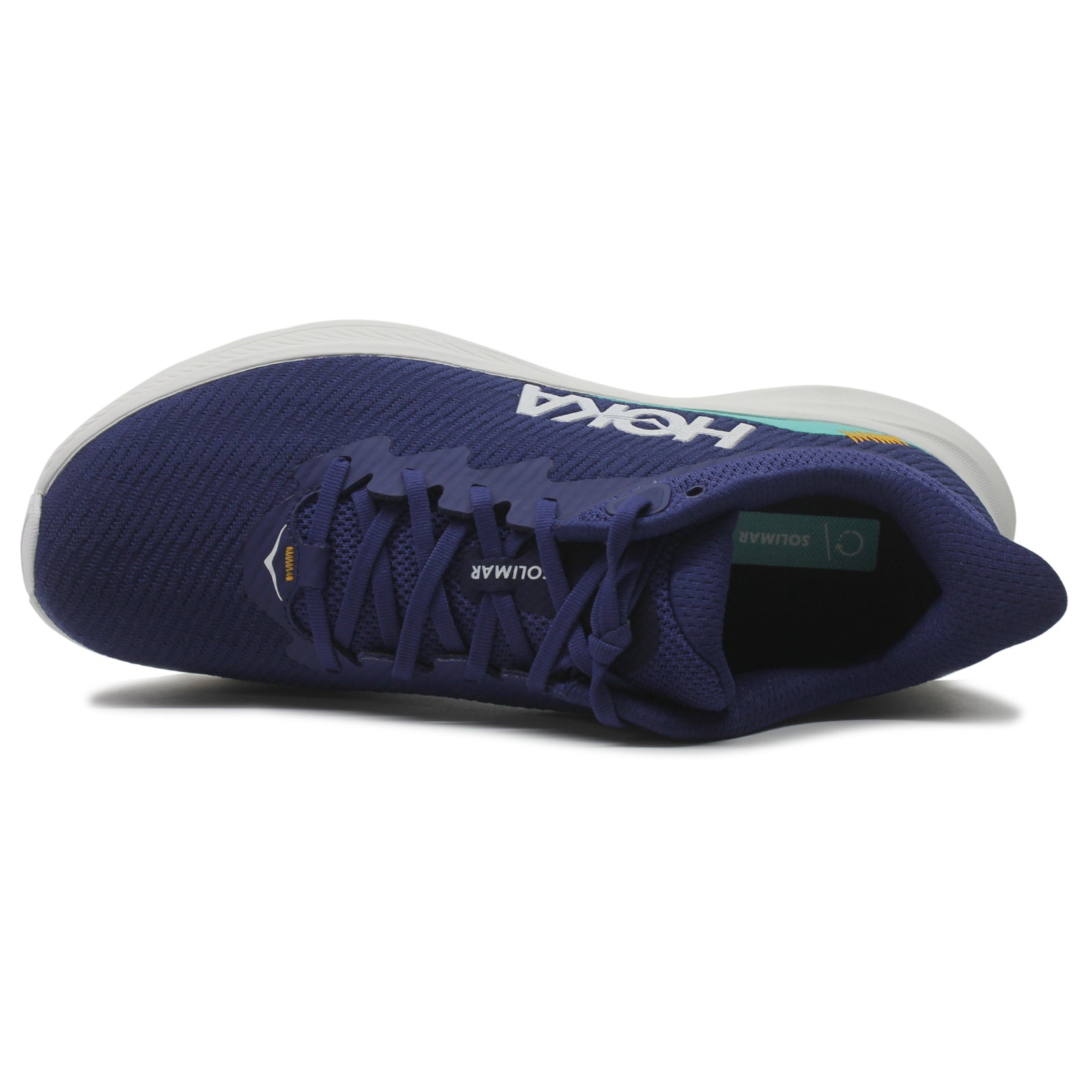 Hoka Solimar 1123074-BBCRM Textile Synthetic Mens Trainers - Bellwether Blue Ceramic - 7.5#color_bellwether blue ceramic