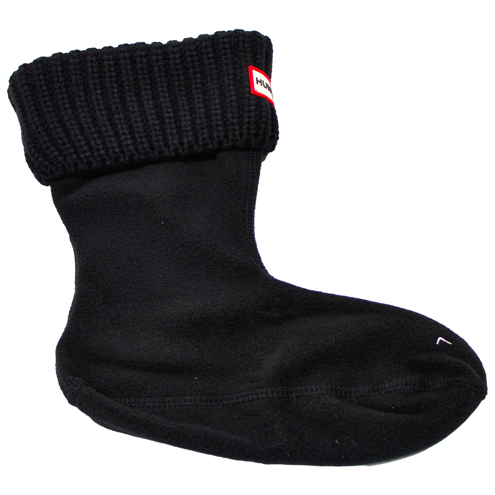 Hunter Recycled Half Cardigan Short Sock UAS3414RPY-BLK Polyfleece Unisex Socks - Black - 36-38#color_black