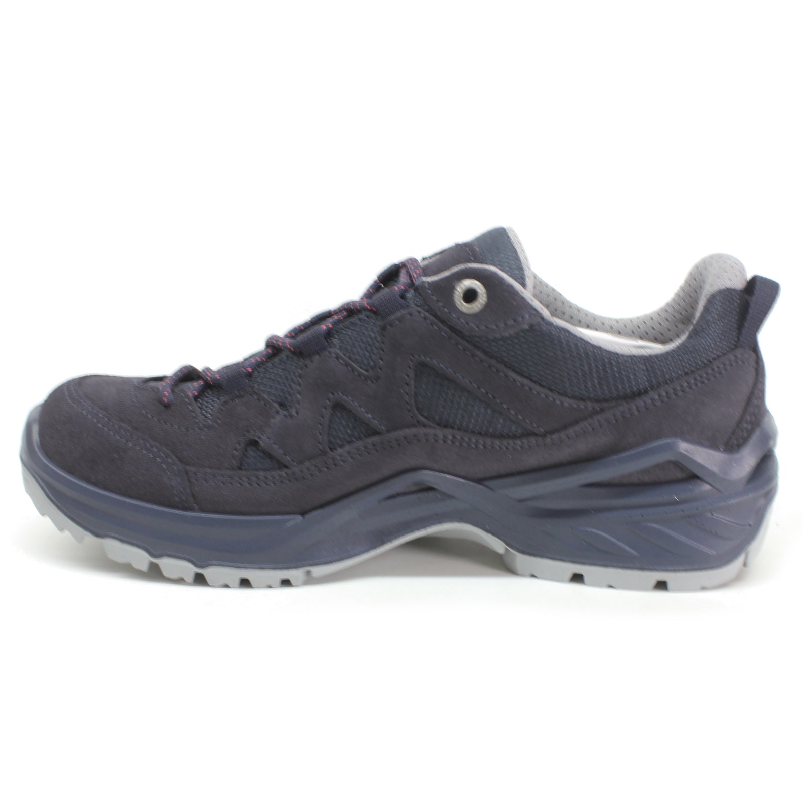 Lowa Sirkos Evo GTX Lo 320805-6959 Suede Textile Womens Shoes - Navy Salmon - 39#color_navy salmon