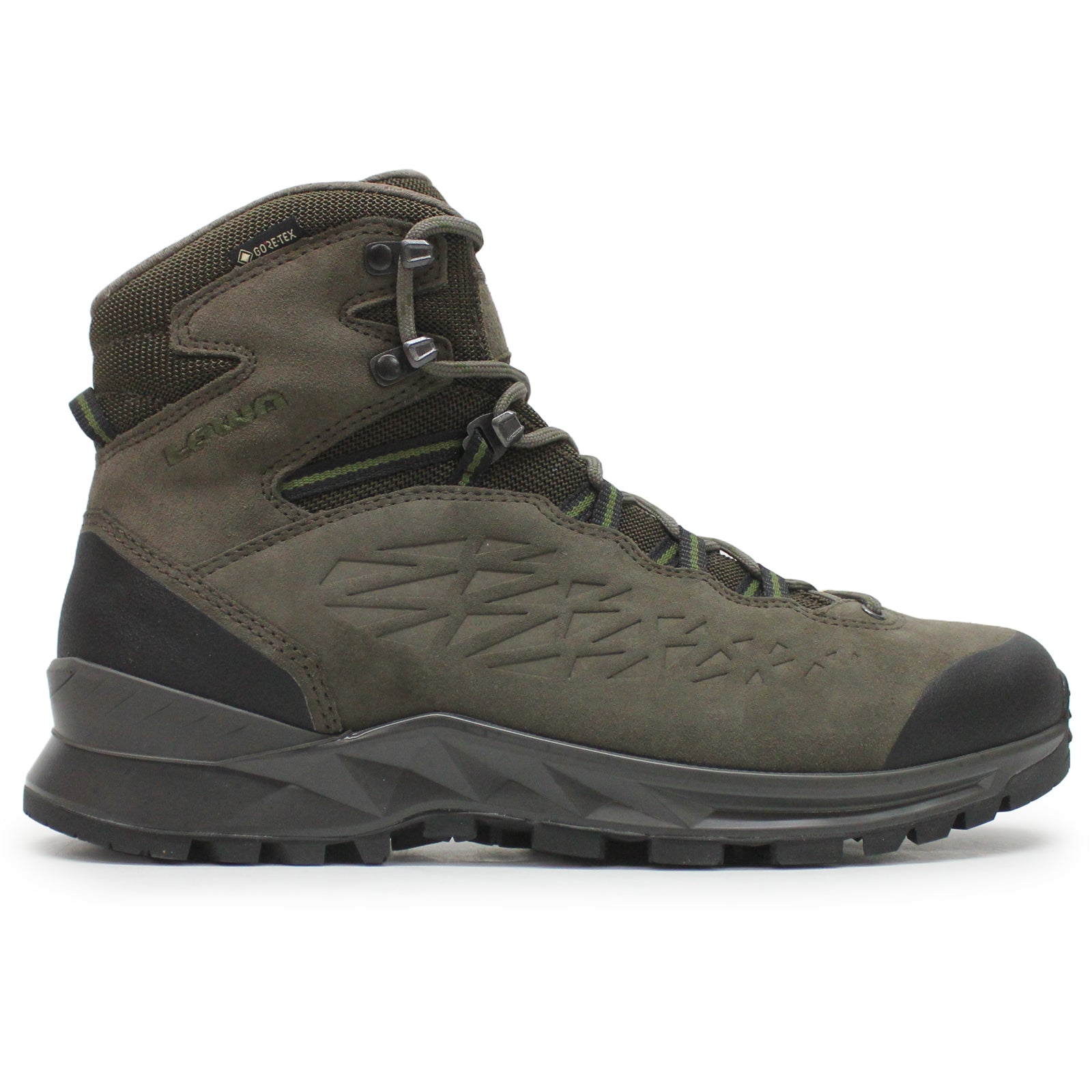 Lowa Explorer II GTX Mid Suede Textile Men's Hiking 
 boots#color_slate olive