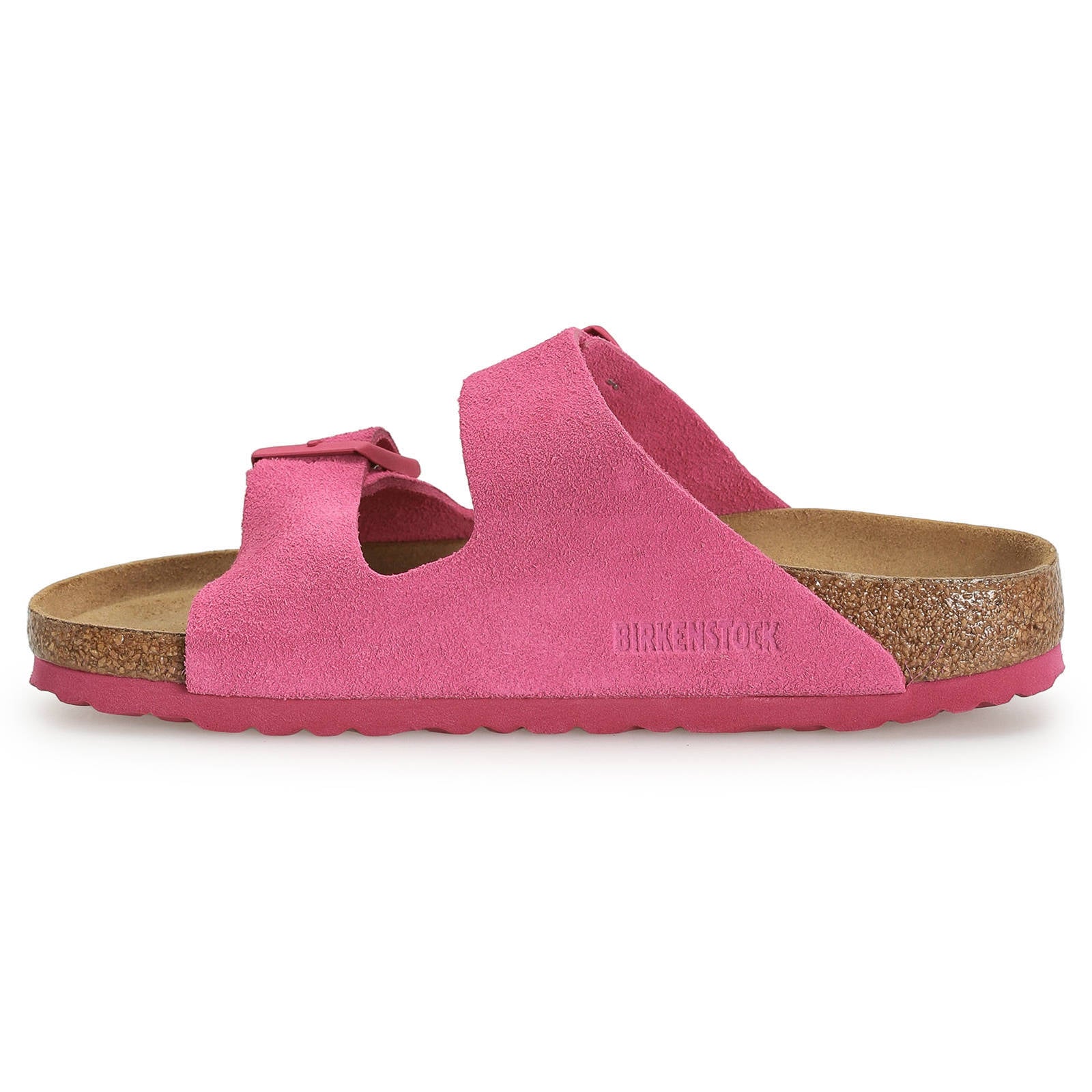 Birkenstock Arizona BS Suede Leather Unisex Sandals#color_Fuchsia Tulip