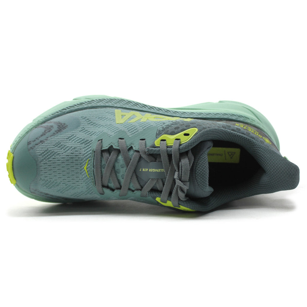 Hoka One One Challenger ATR 7 GTX Textile Synthetic Womens Sneakers#color_trellis balsam green