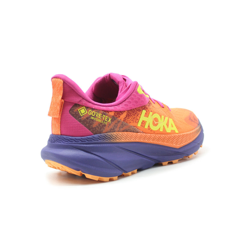 Hoka One One Challenger ATR 7 GTX Textile Synthetic Womens Sneakers#color_vibrant orange pink yarrow