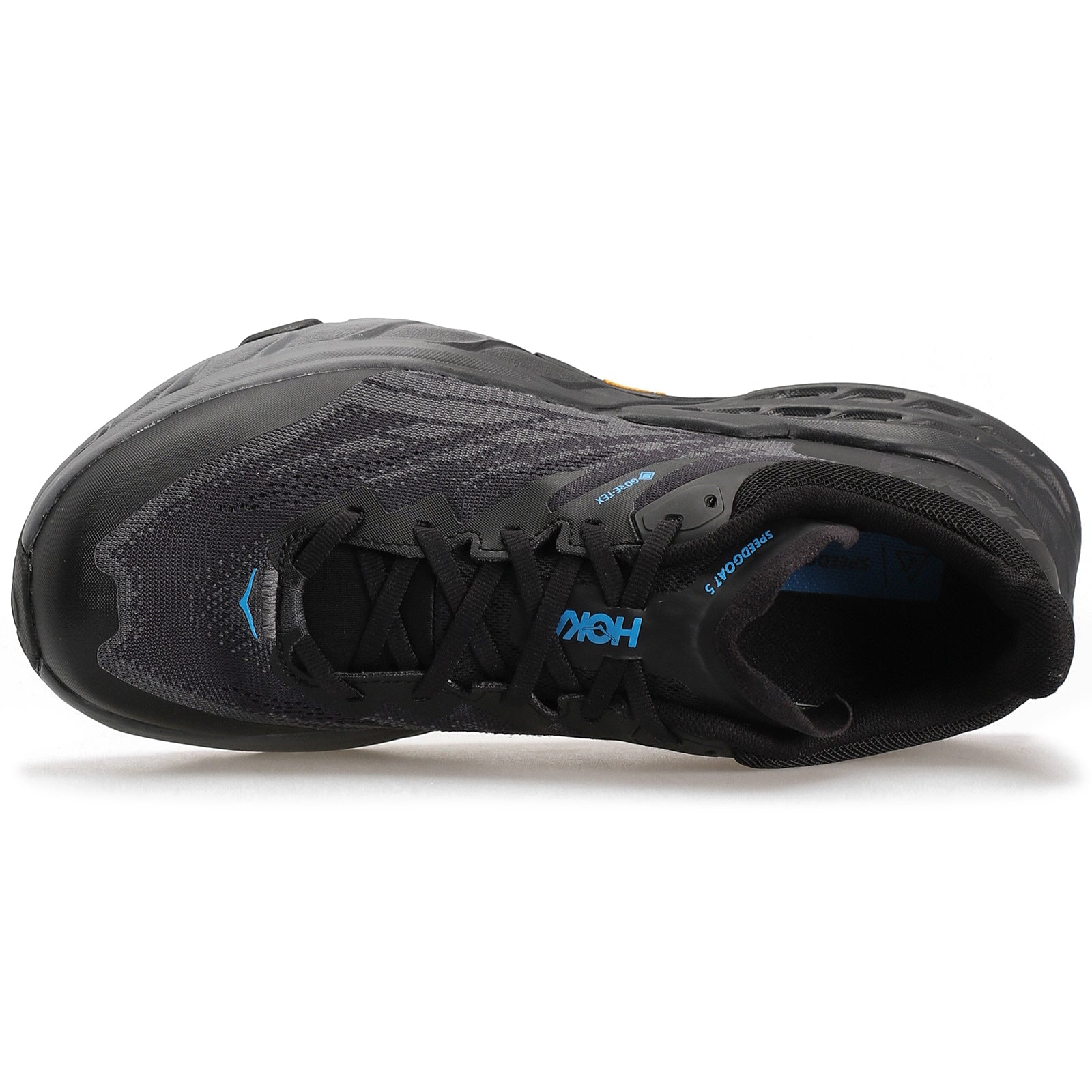 Hoka Speedgoat 5 GTX 1127912-BBLC Textile Synthetic Mens Trainers - Black Black - 10.5#color_black black