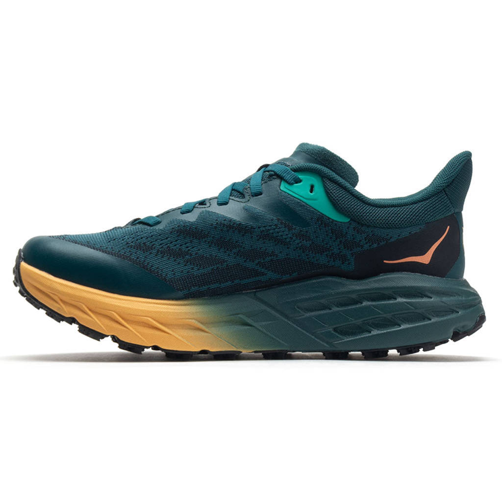 Hoka One One Speedgoat 5 GTX Textile Synthetic Womens Sneakers#color_deep teal black
