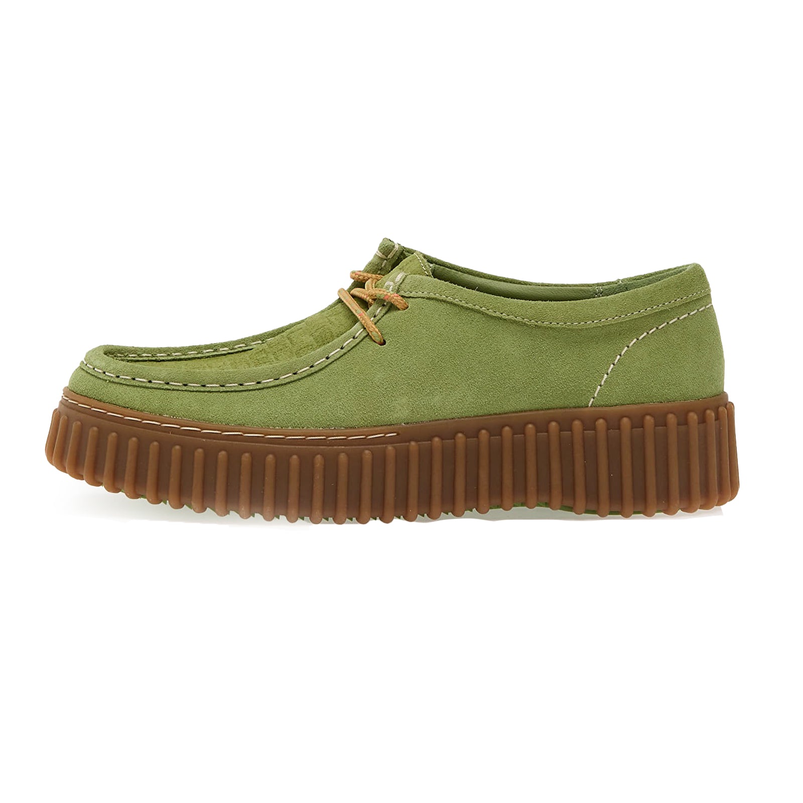 Clarks Torhill Bee Suede Womens Shoes#color_apple