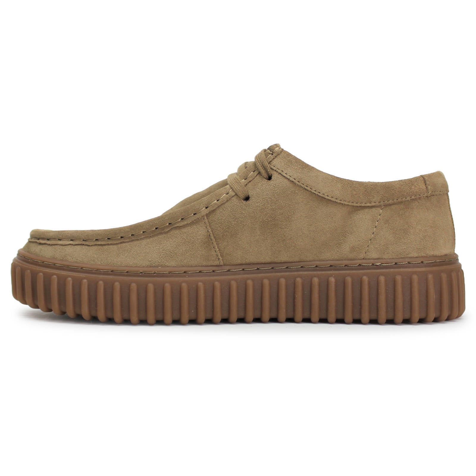 Clarks Torhill Lo Suede Mens Shoes#color_dark sand