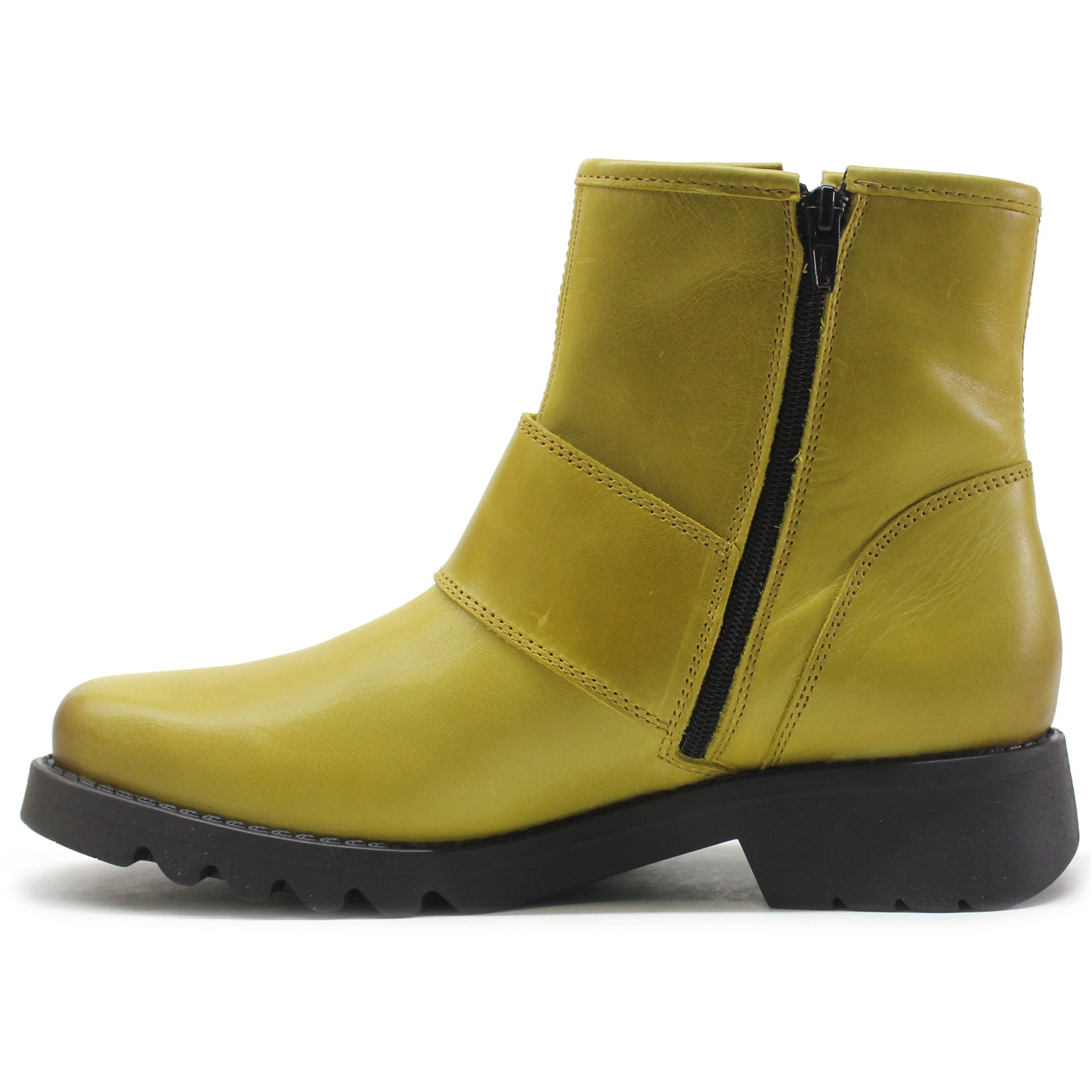 Fly London RILY991FLY P144991003 Rug Leather Womens Boots - Mustard - 41#color_mustard