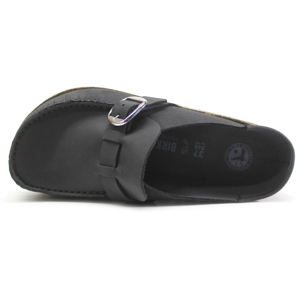 Birkenstock Buckley Oiled Leather Unisex Sandals#color_black