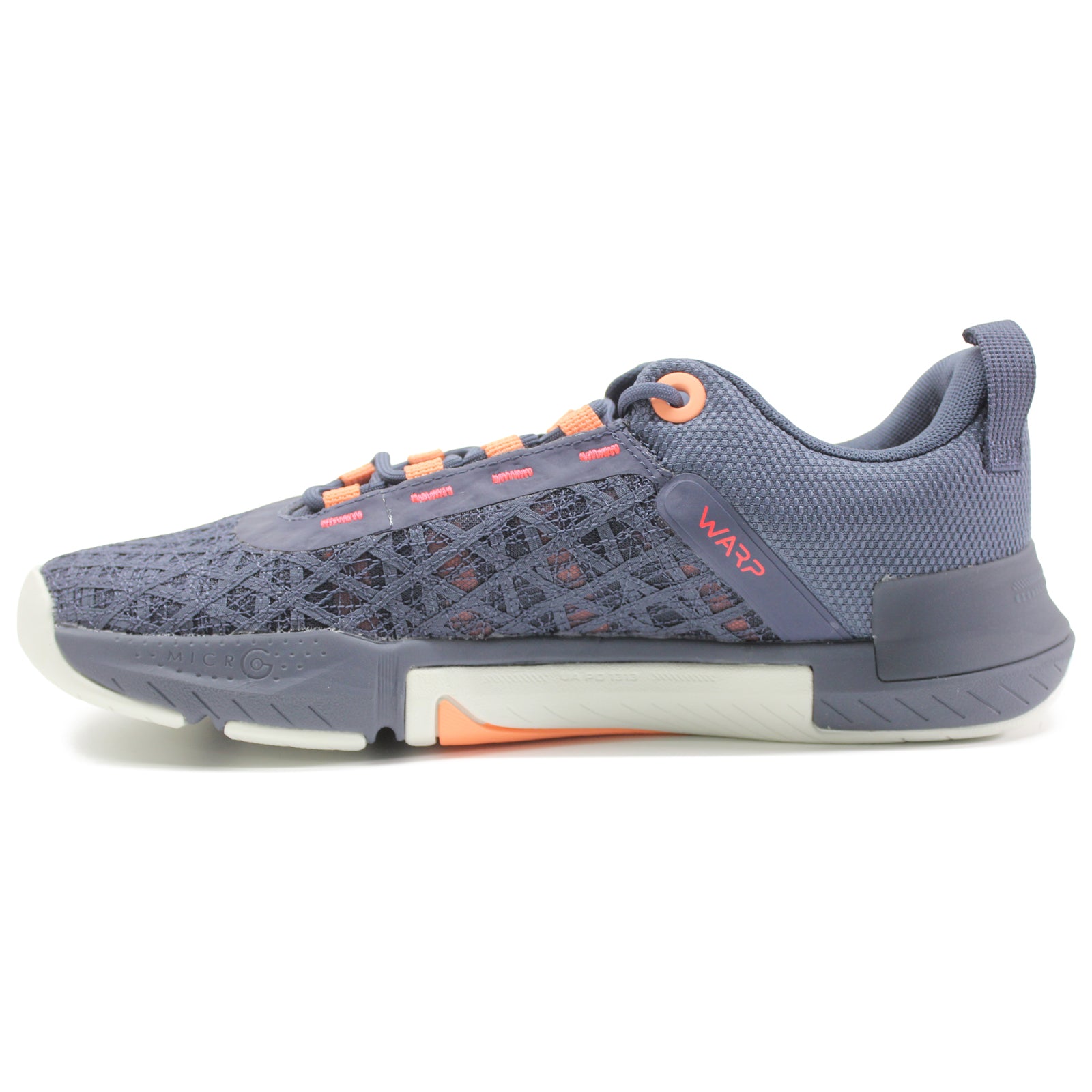 Under Armour TriBase Reign 5 3026021-400 Synthetic Textile Mens Trainers - Grey Orange - 41#color_grey orange